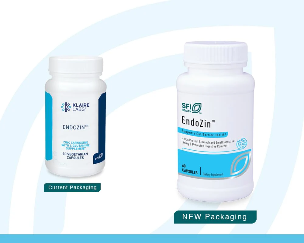 SFI Health Klaire Labs Endozin: Zinc Carnosine & L-Glutamine for Gut Barrier Support - Hypoallergenic, 60 Capsules - Image 4