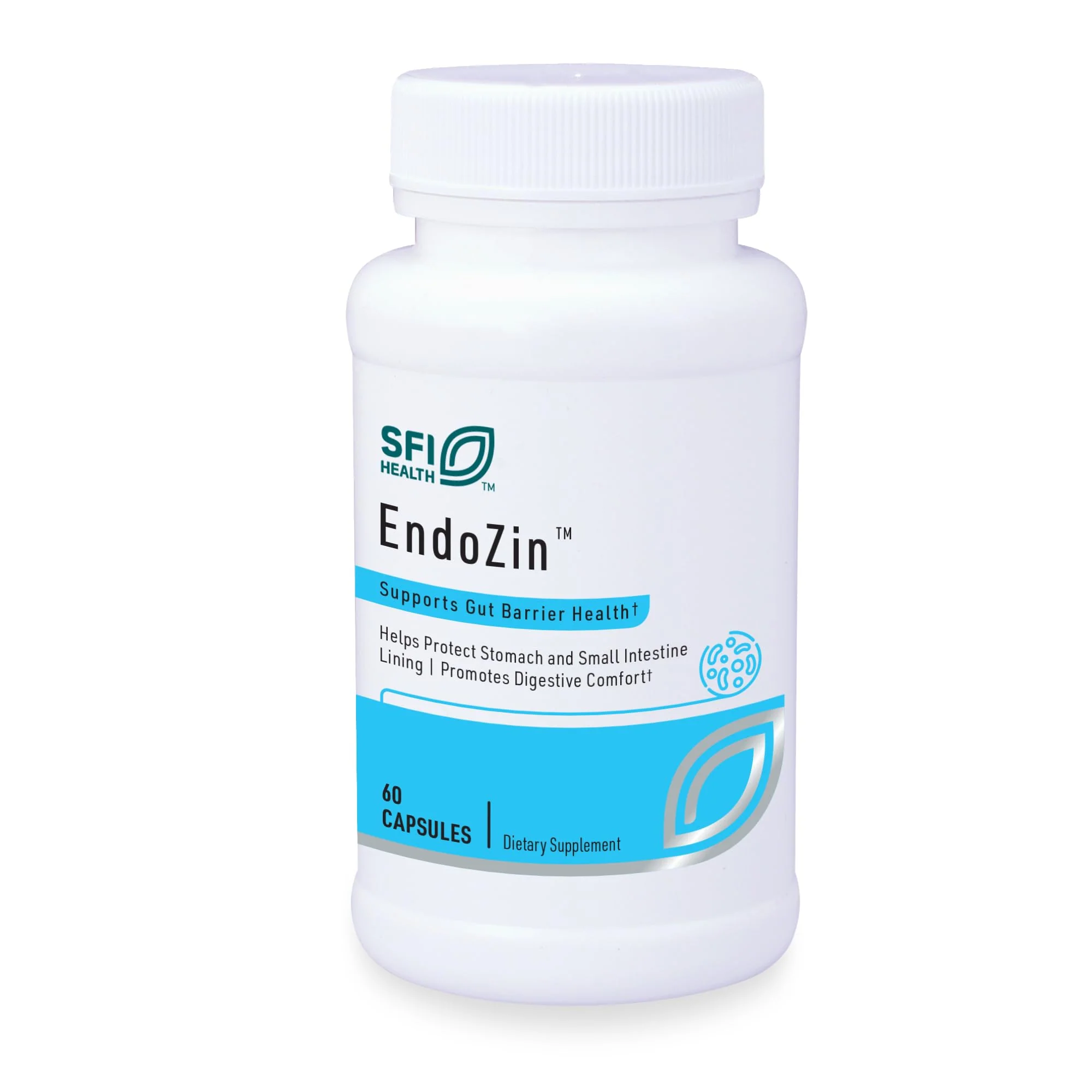 SFI Health Klaire Labs Endozin: Zinc Carnosine & L-Glutamine for Gut Barrier Support - Hypoallergenic, 60 Capsules - Image 9