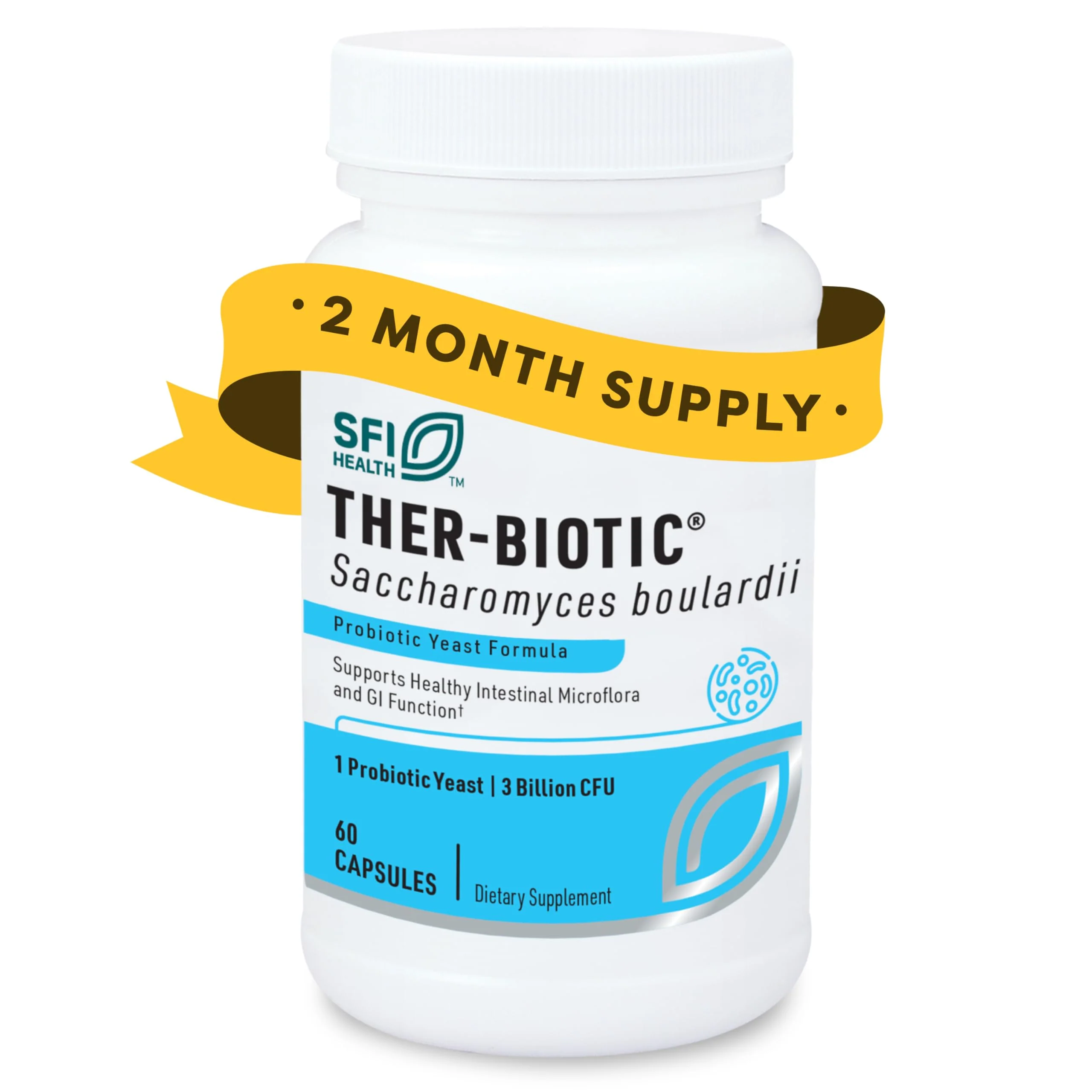 SFI Health Klaire Labs Ther-Biotic S. boulardii Probiotics – Digestive & Immune Support (60 Capsules) - Image 10
