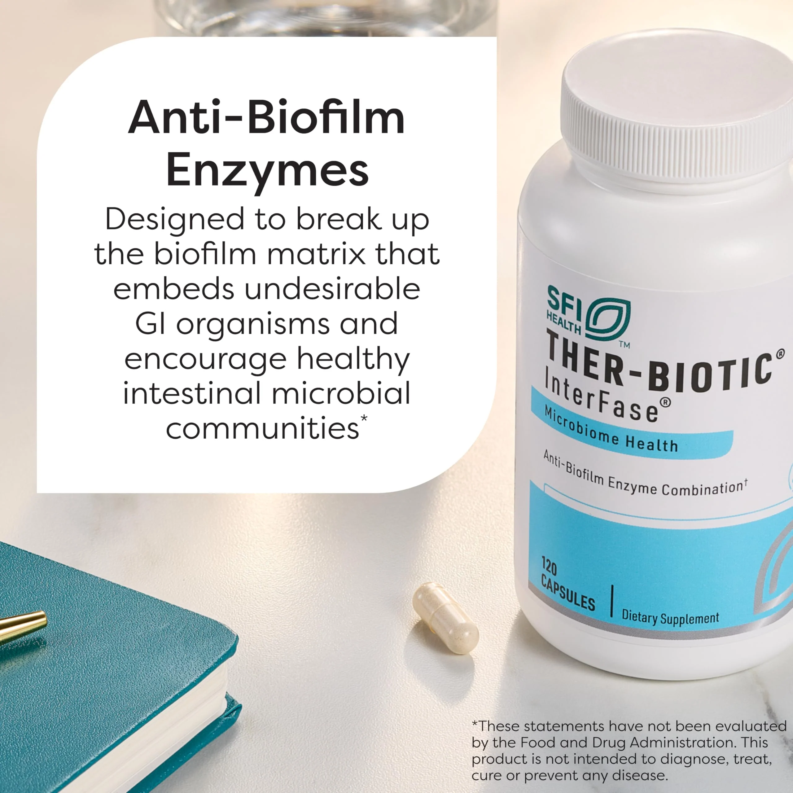 SFI Health Ther-Biotic InterFase — Multi-Enzyme Digestive Support for Gut Balance (120 Capsules) - Image 11