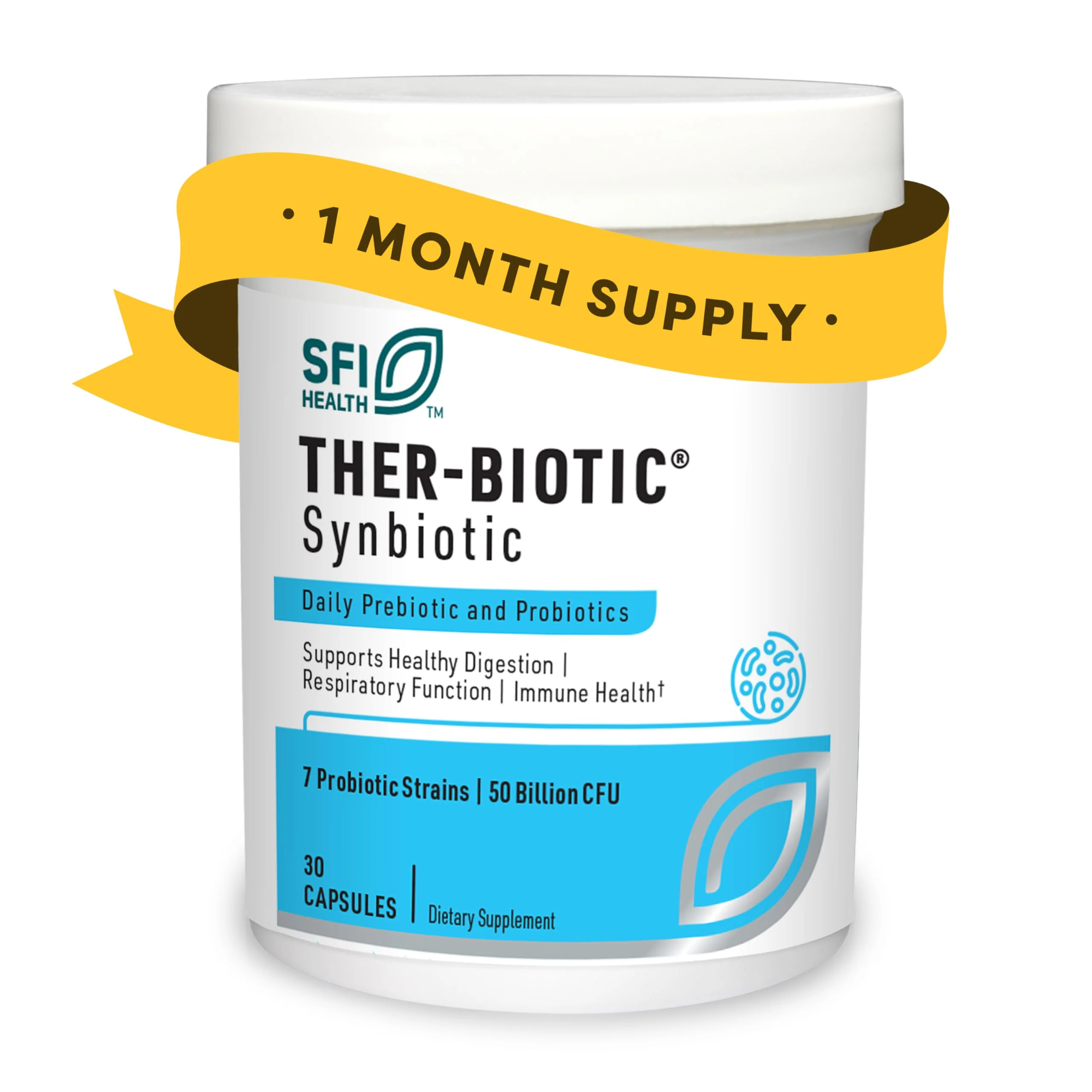 SFI Health Ther-Biotic Synbiotic – Daily Probiotic with Low FODMAP Prebiotic (30 Capsules) - Image 9