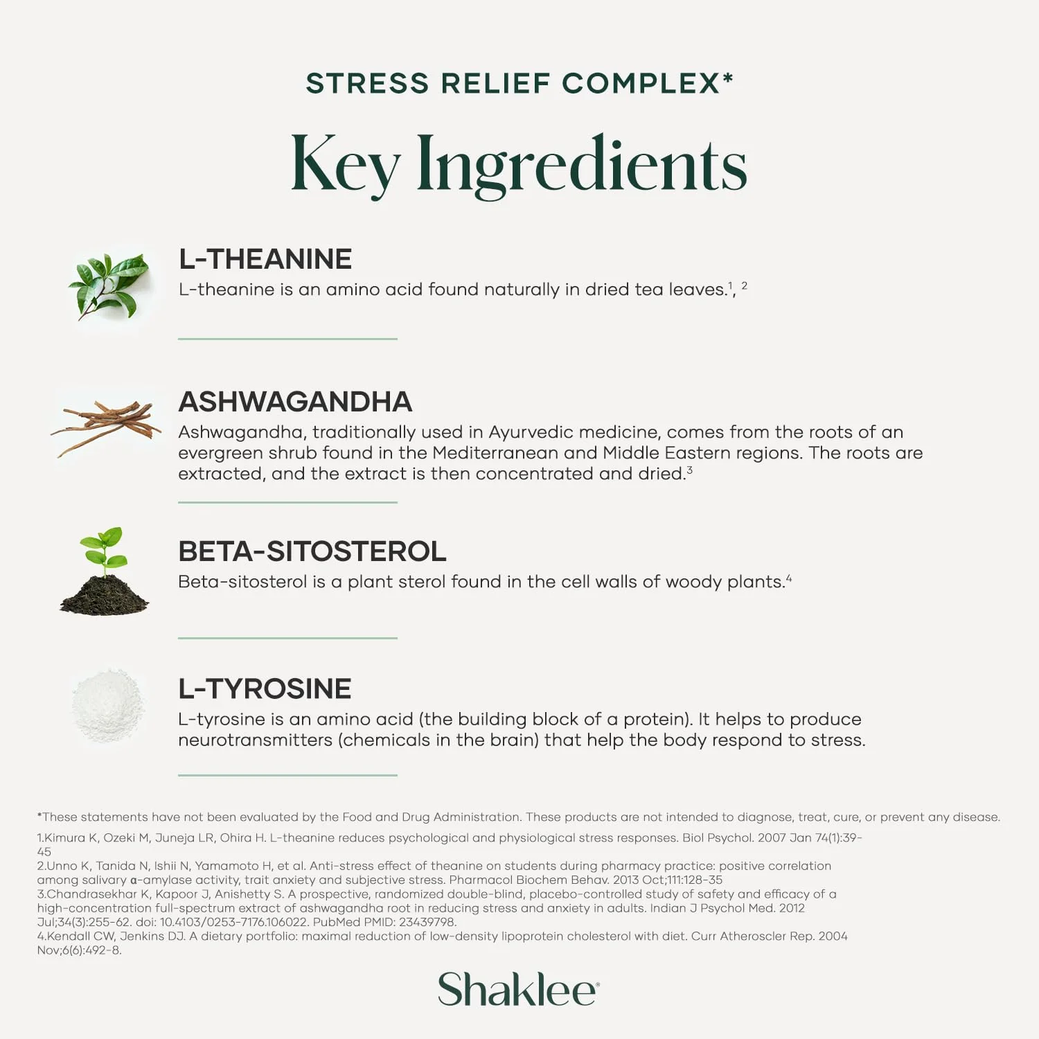 Shaklee - Stress Relief Complex - Calming Blend of L-theanine, Ashwagandha, Beta-sitosterol, and L-tyrosine - Promotes Relaxation without Drowsiness - 1 Caplet Daily - Adults Supplement - 30 Caplets - Image 6