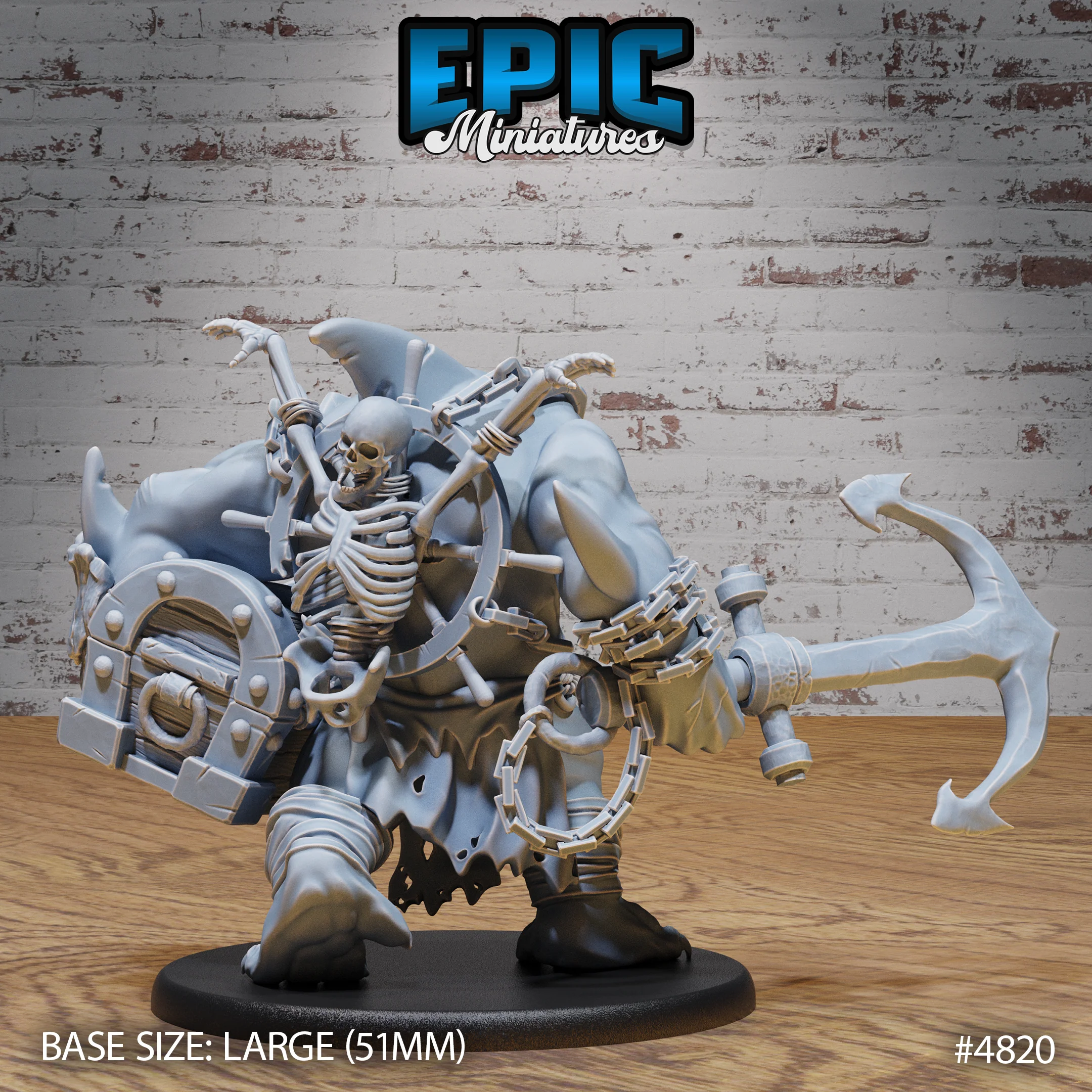 Sharkman Brute #4820 by Epic Miniatures - Mysterious Ocean | DnD Tabletop Miniatures (28mm Scale) - Image 2