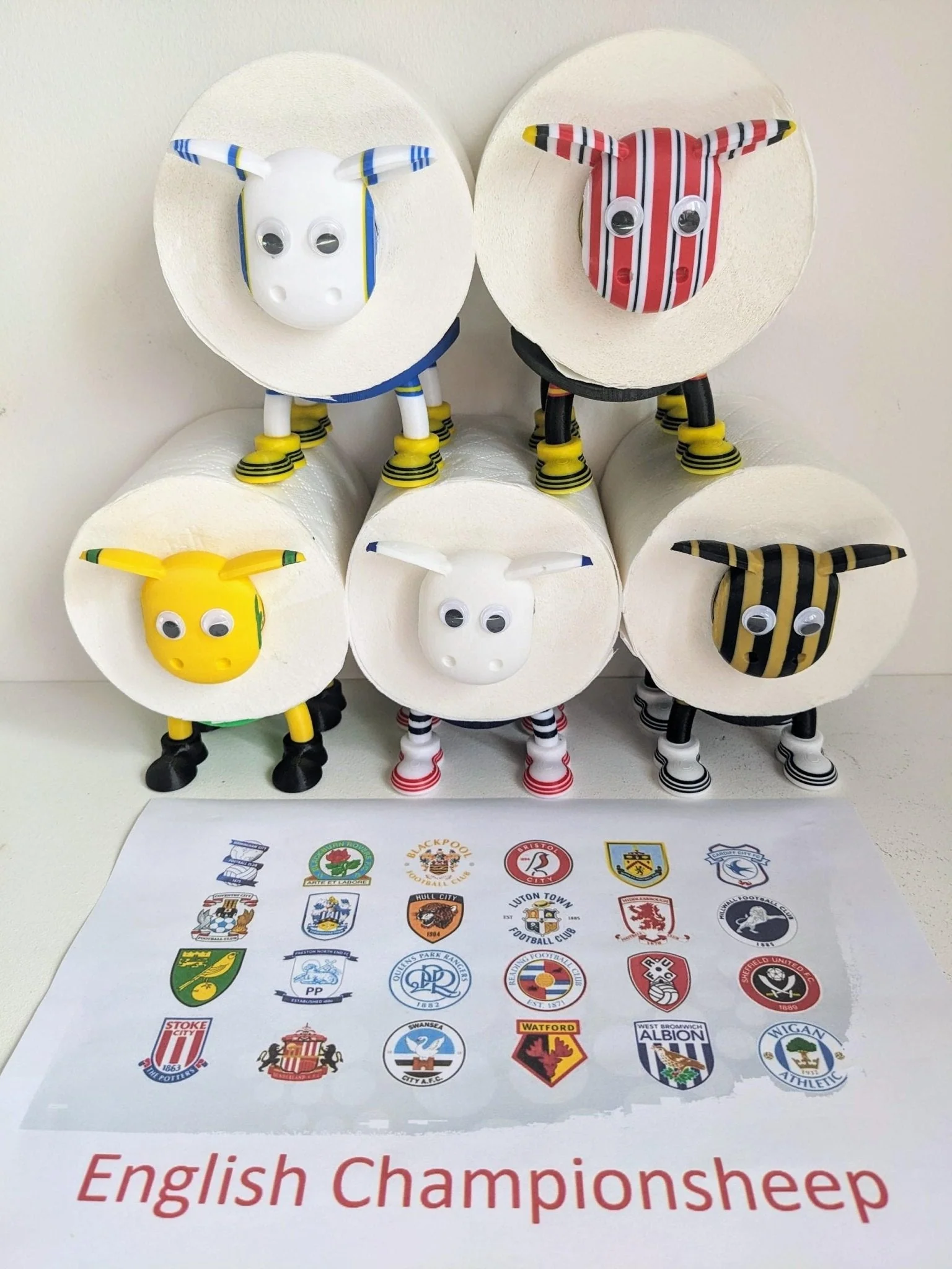 Sheffield United 2025 Premier sheep spare toilet roll holder or Tissue dispenser, customised choice of the blades football boots - Image 4