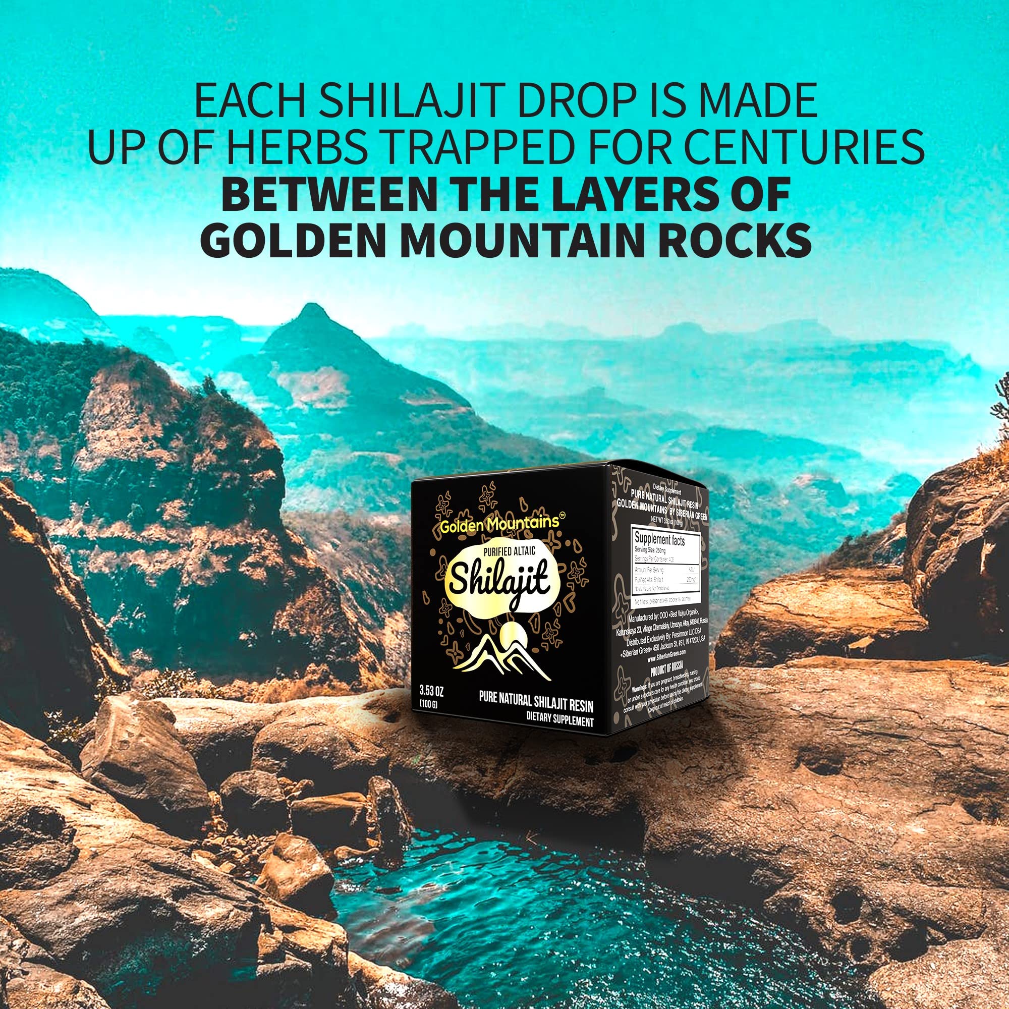 Siberian Green Pure Shilajit Resin – Altai Golden Mountains 100g with Measuring Spoon - Image 12