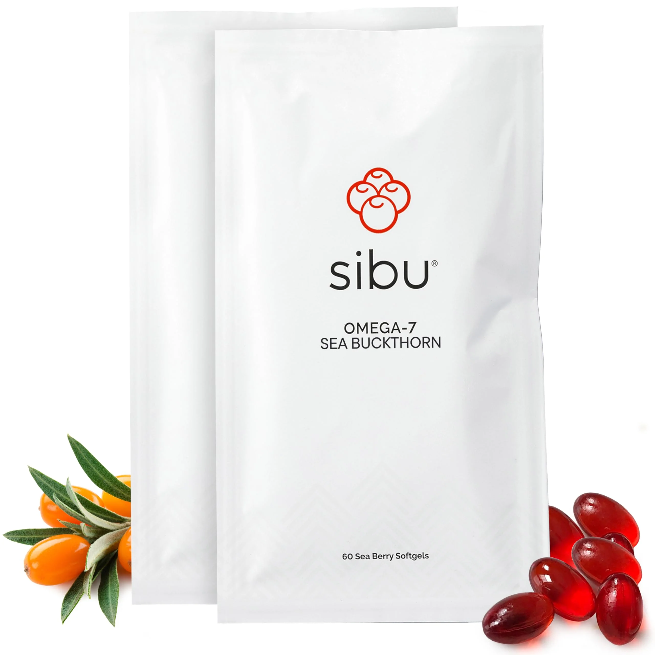 Sibu Sea Buckthorn Omega-7 Softgels – 60-Day Refill Sachet for Healthy Skin, Hair & Nails - Image 7