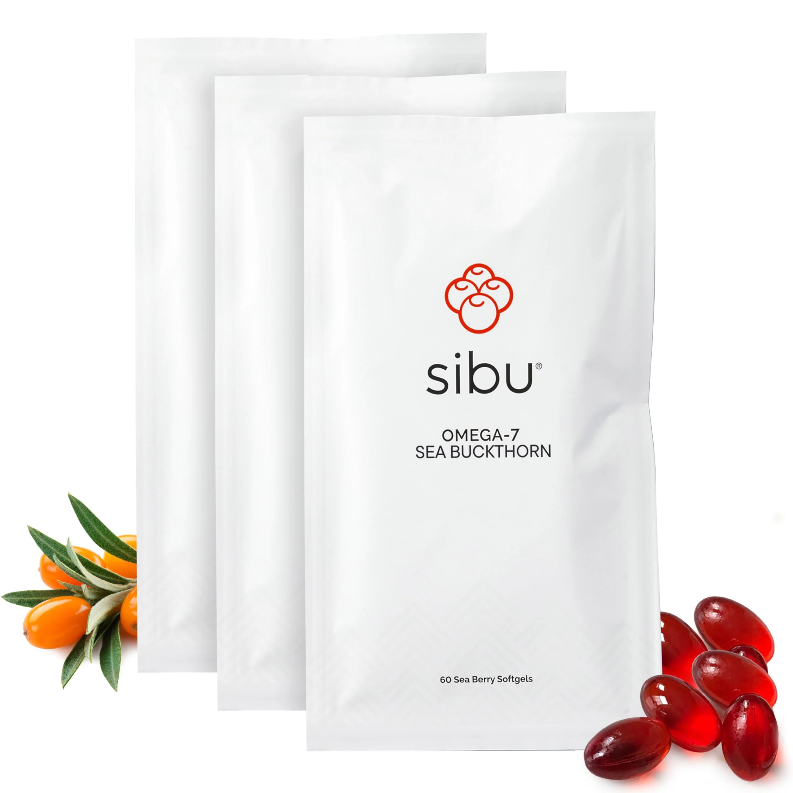 Sibu Sea Buckthorn Omega-7 Softgels – 90-Day Refill Sachet for Skin, Hair & Nails - Image 7