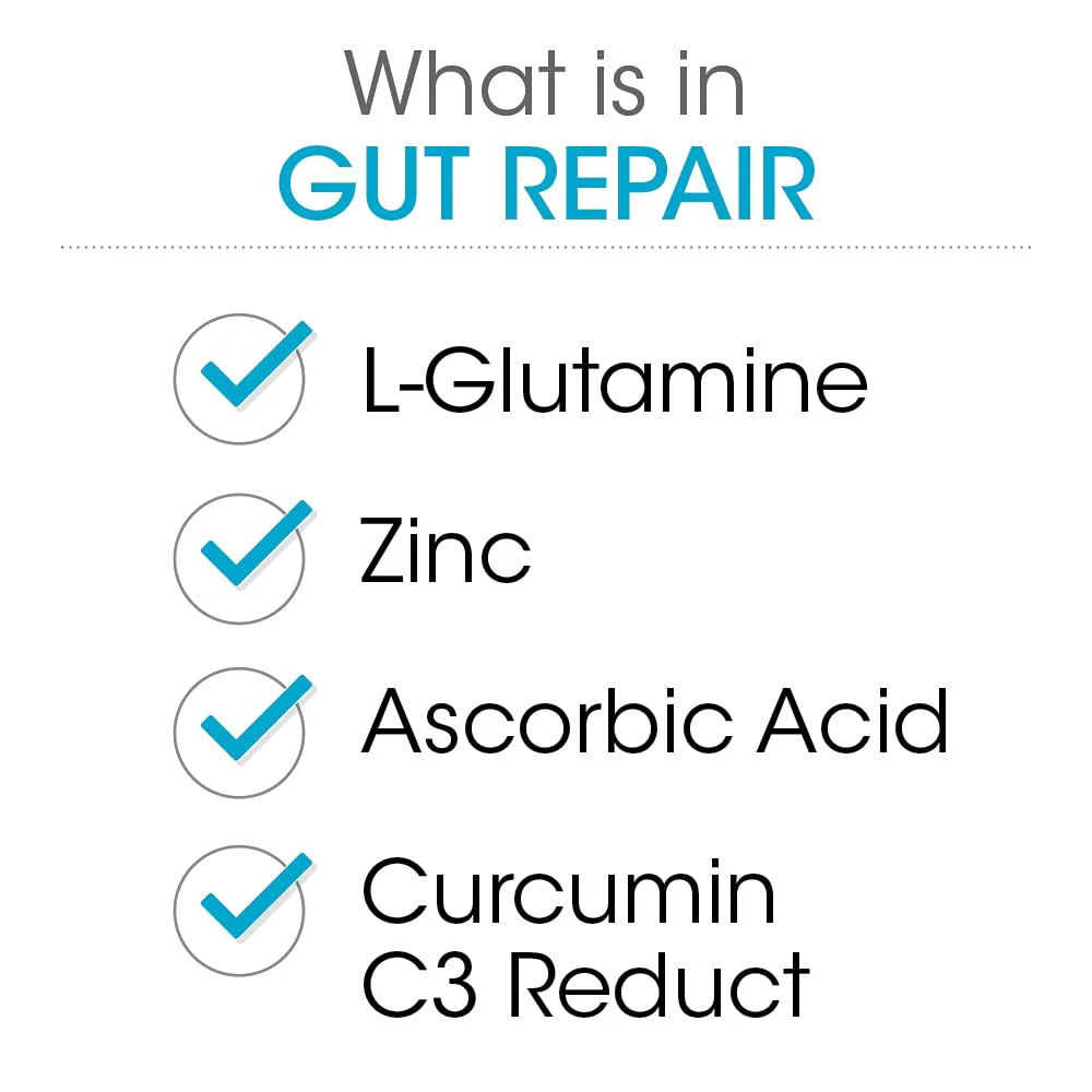 Silver Fern Gut Repair | Digestive Health Supplement Powder – L-Glutamine, Curcumin, Zinc & Ascorbic Acid (2 Tubs, 60 Servings) - Image 5