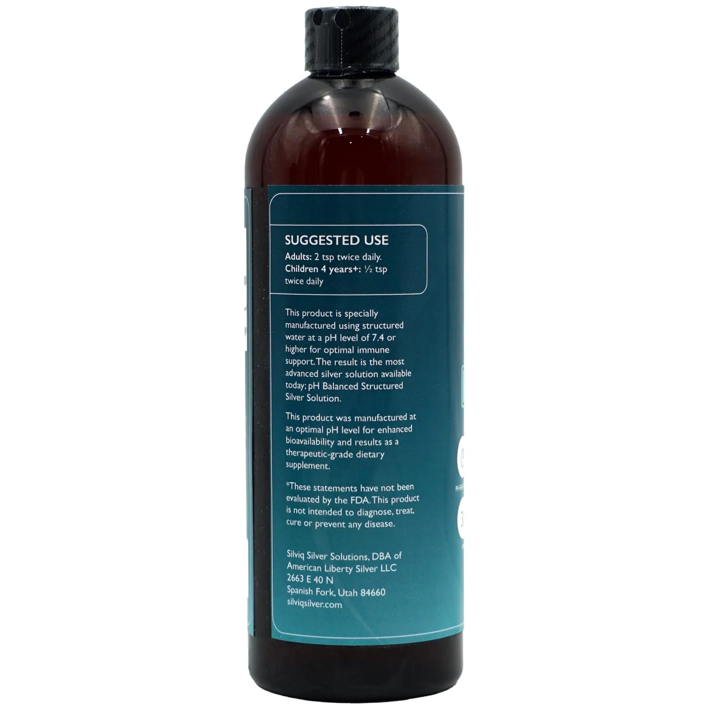 SILVIQ Structured Silver Water 30ppm – Immune Support, Alkaline Silver Liquid 16 oz (437 ml) - Image 4