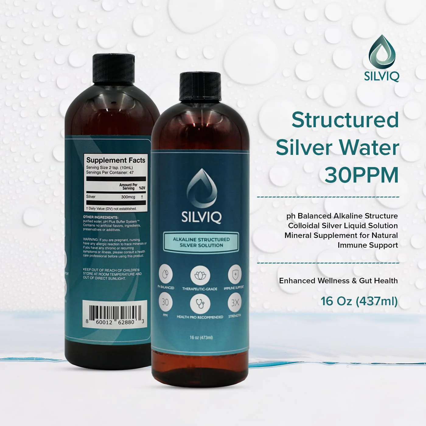 SILVIQ Structured Silver Water 30ppm – Immune Support, Alkaline Silver Liquid 16 oz (437 ml) - Image 7