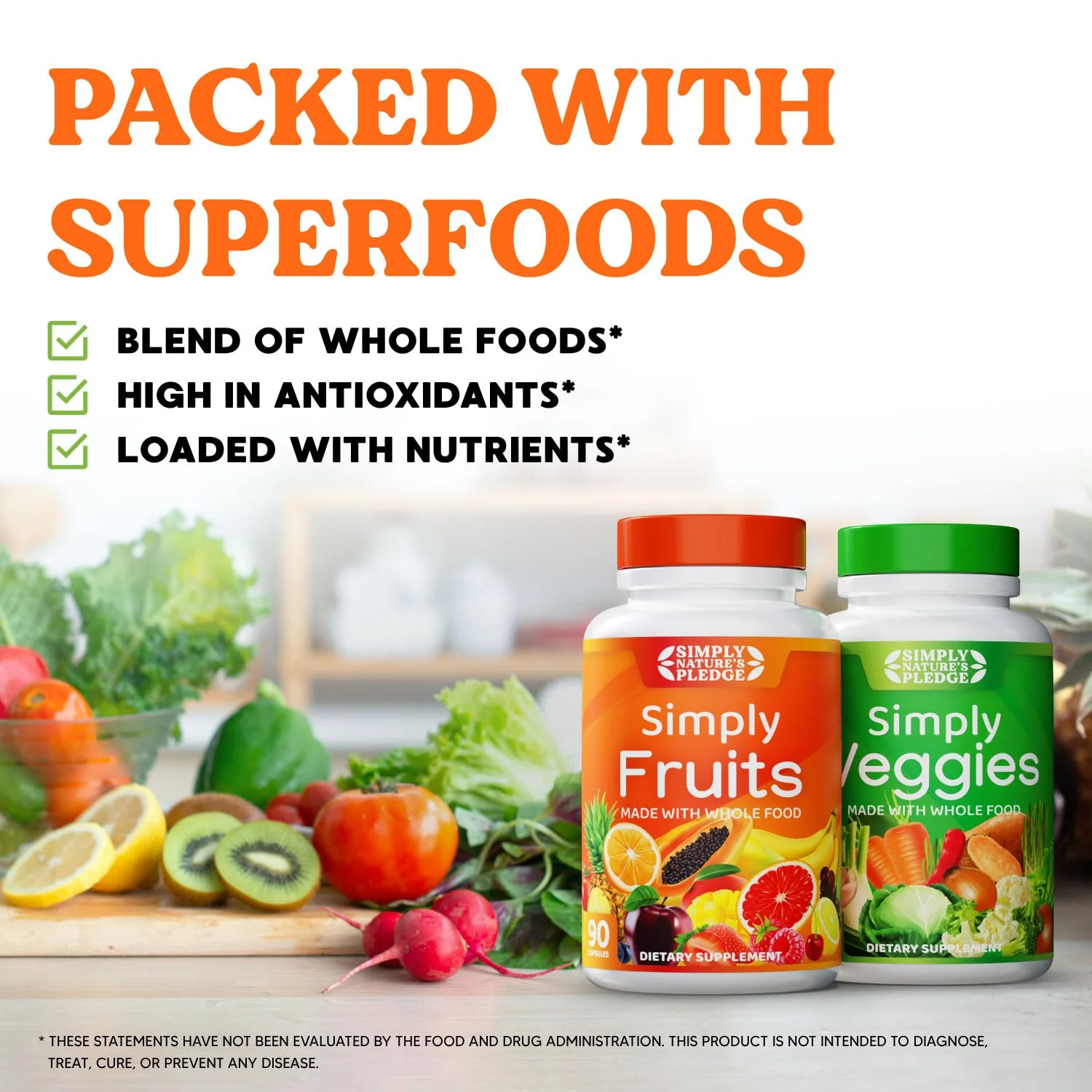 Simply Nature's Pledge – 42 Fruits & Veggies, 2-Month Supply, Soy-Free, 360 Capsules - Image 16