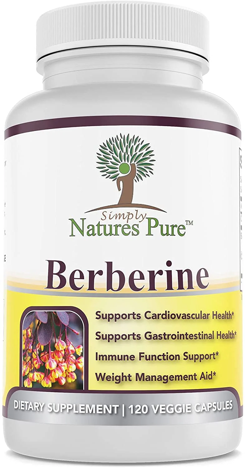 Simply Natures Pure Premium Berberine HCl 500mg - 120 Capsules - Cardiovascular GI Immune Support - Chromium Cinnamon (Pack of 3) - Image 7