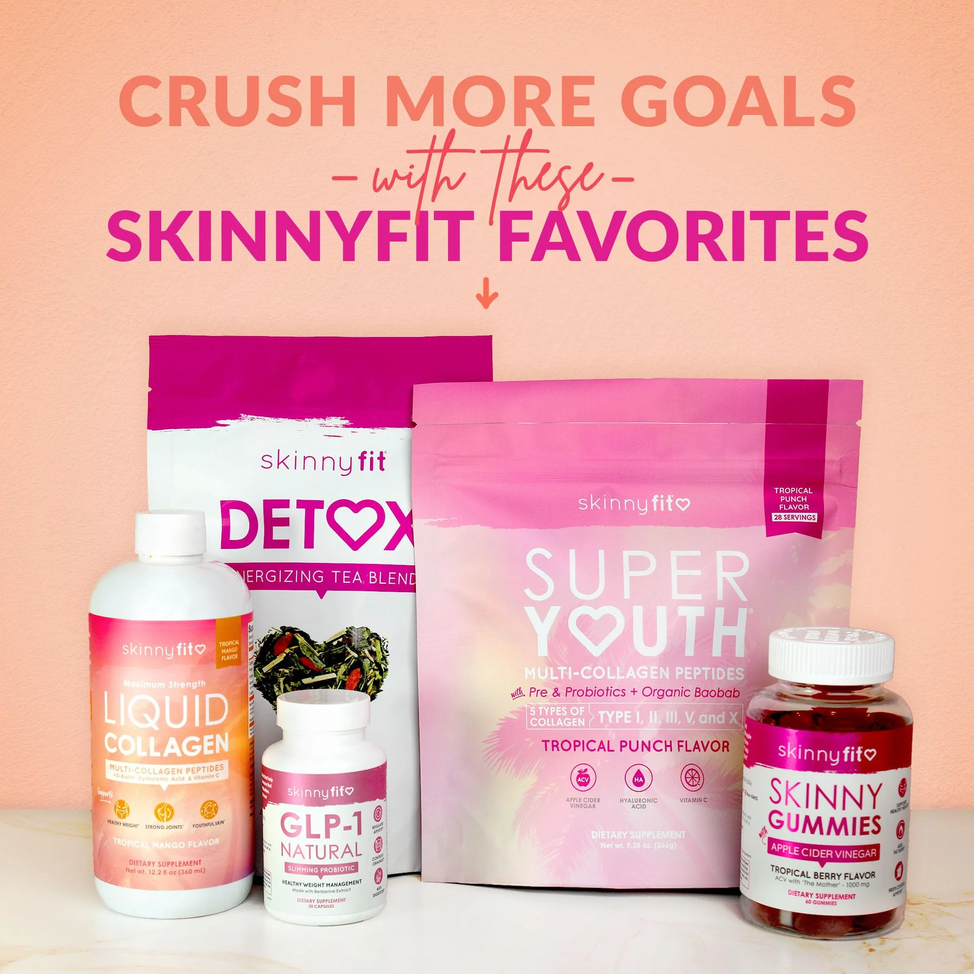 SkinnyFit Super Youth Collagen for Women - Tropical Punch, 28 Servings - Image 12