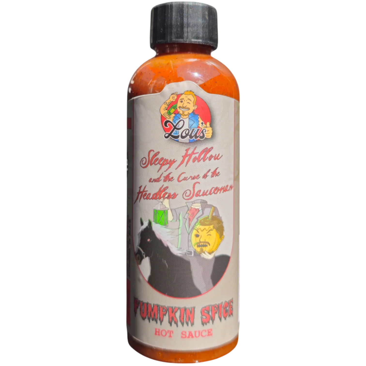 Sleepy Hollou & The Curse of the Headless Sauceman - Pumpkin Spice Hot Sauce