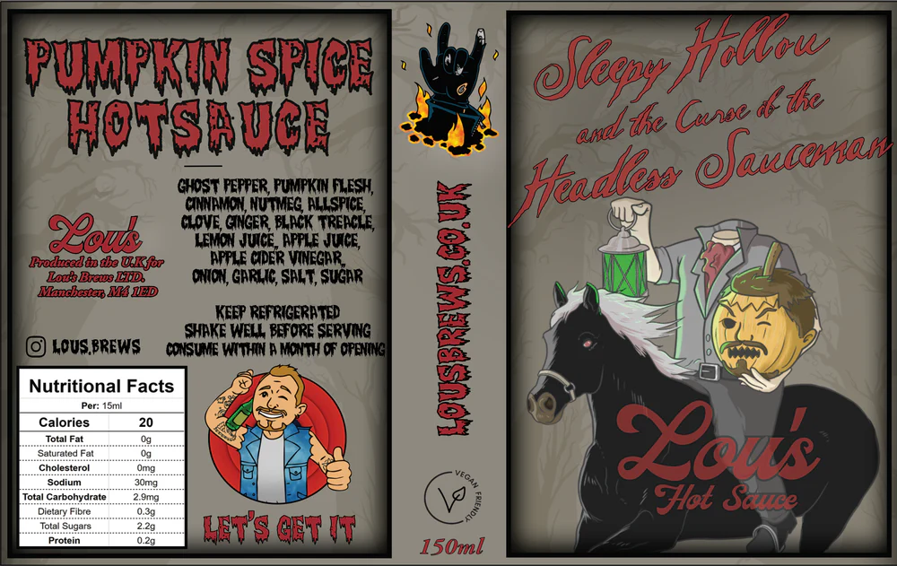 Sleepy Hollou & The Curse of the Headless Sauceman - Pumpkin Spice Hot Sauce - Image 4