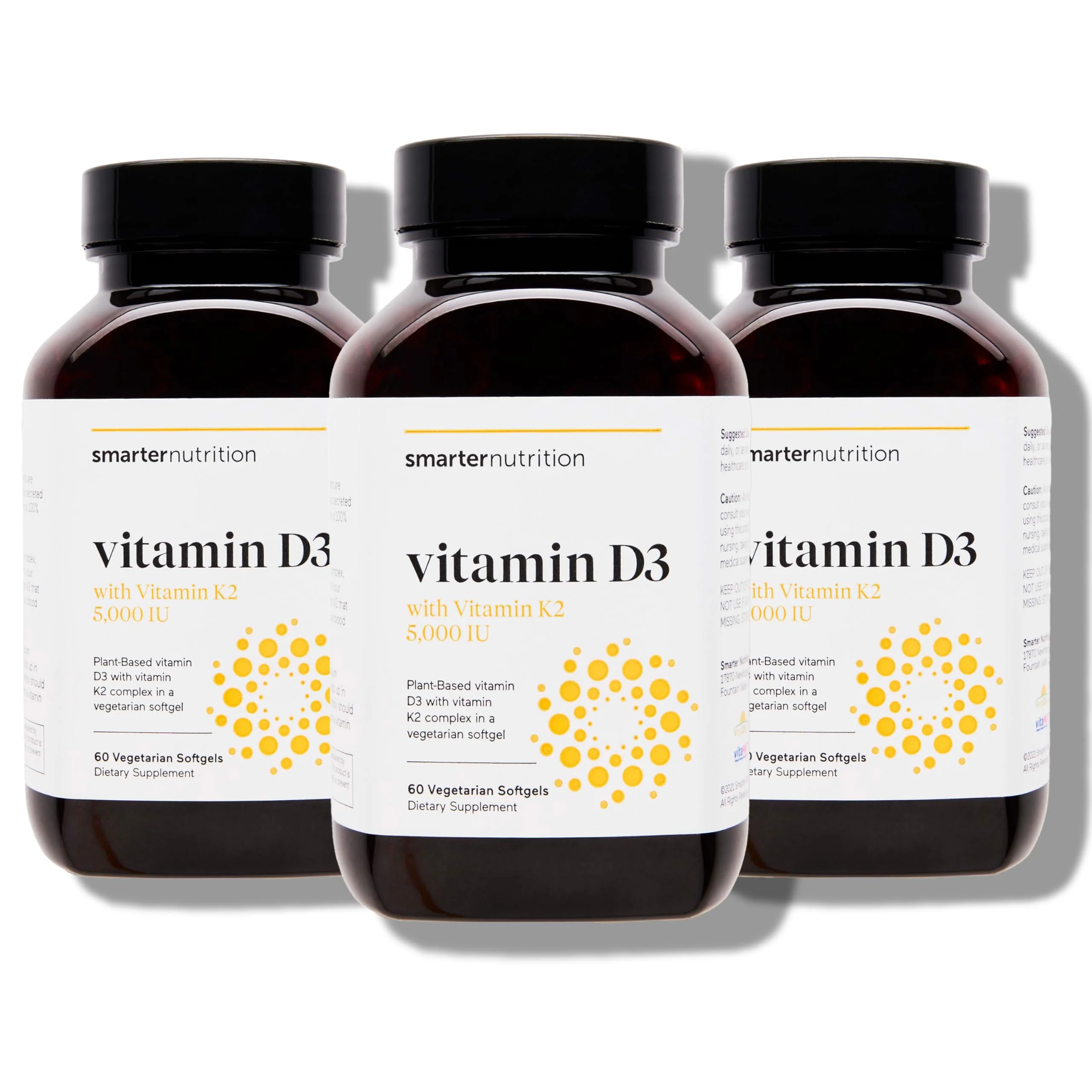 SMARTERNUTRITION Vegan Vitamin D3 5000 IU + Vitamin K2 1100 mcg – Organic Coconut & Olive Oil Softgels (180) 90 Day Supply - Image 11