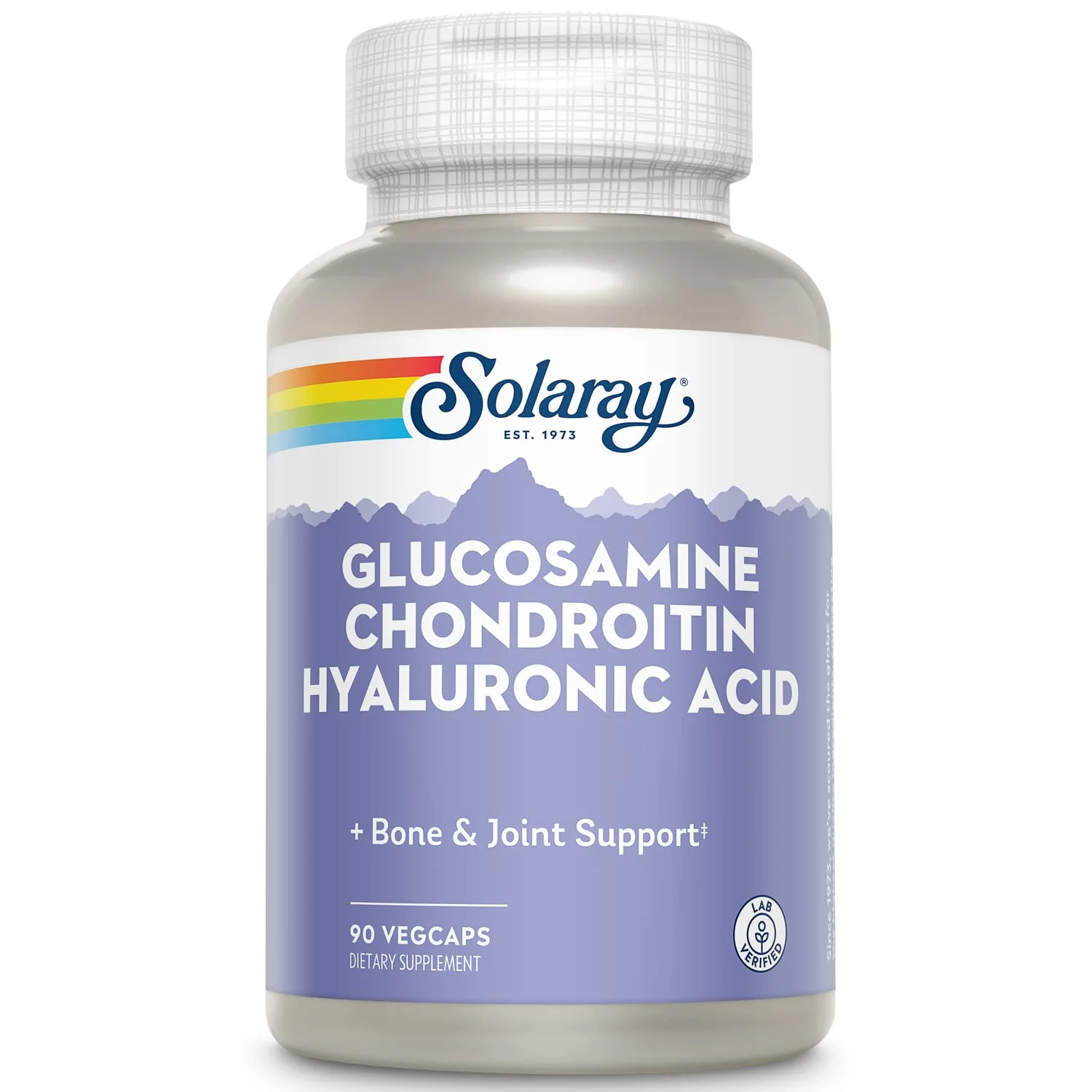 SOLARAY Glucosamine Chondroitin Hyaluronic Acid 1500/1000/20mg – 90 Capsules - Image 9