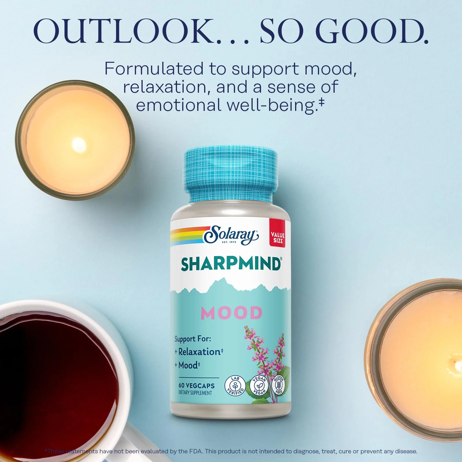SOLARAY SharpMind Mood Support Supplement - Nootropic for Relaxation & Emotional Well-Being - Image 4
