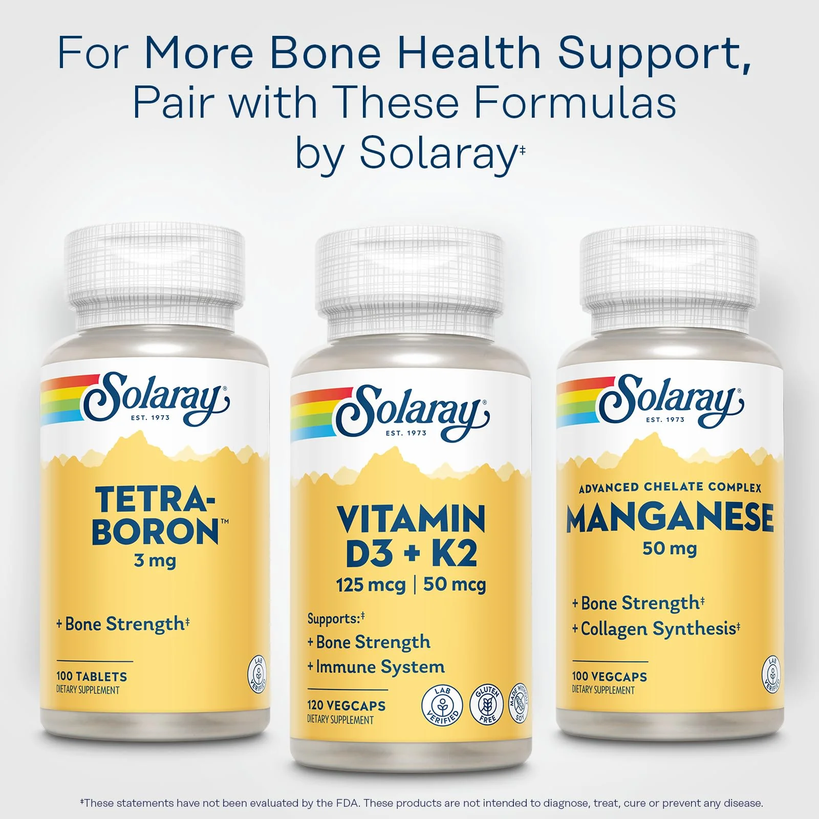 SOLARAY Vitamin D3 K2 – 5000 IU D3, 50 mcg MK7 | Bone Health & Immune Support - Image 6