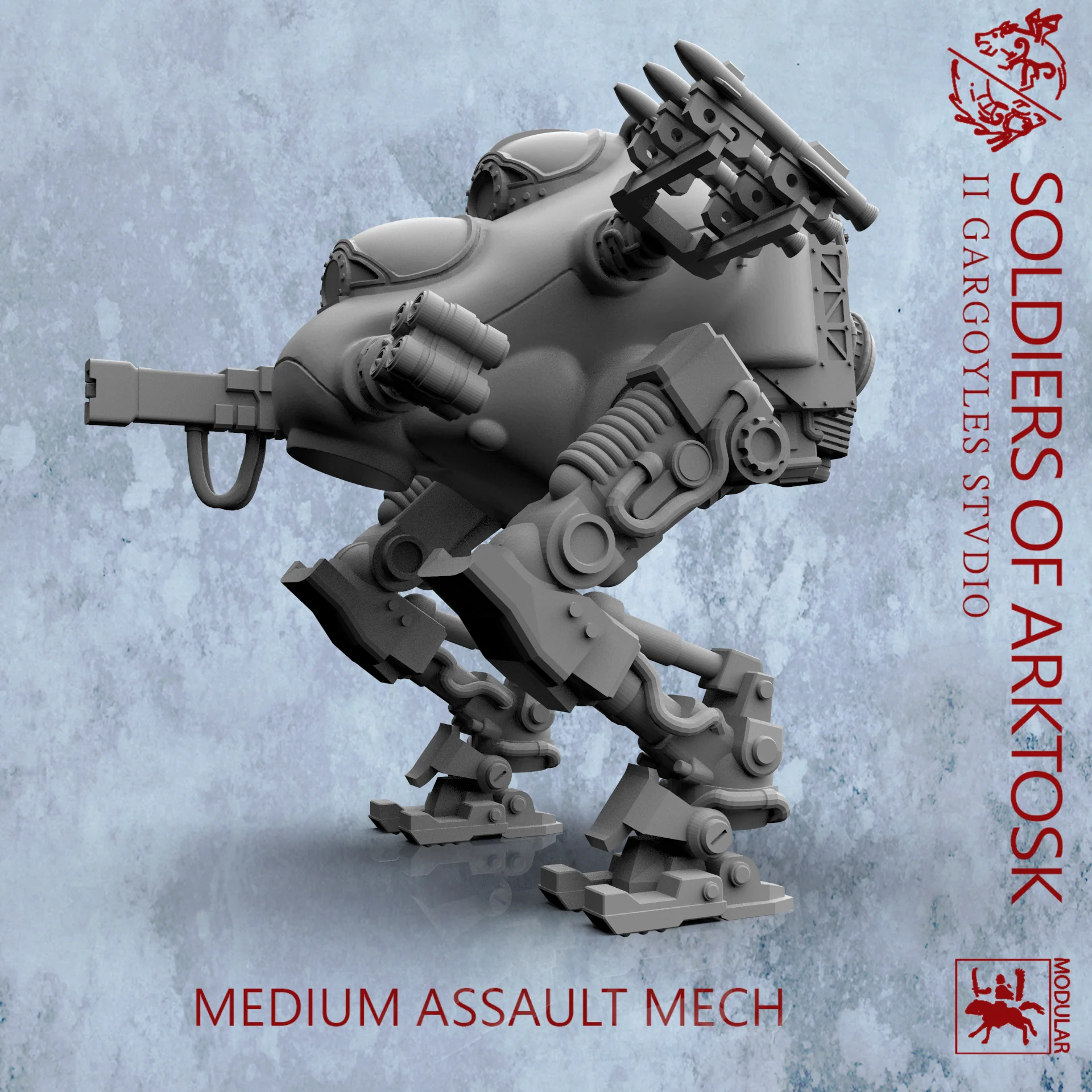 Soldiers of Arktosk - Medium Assault Mech | Modular War Machine for the Battlefield - Image 2