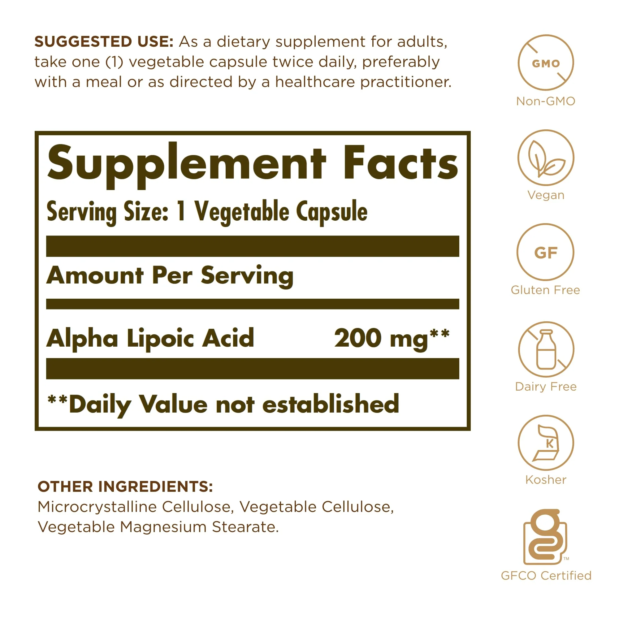 Solgar Alpha Lipoic Acid 200 mg – 50 Vcaps (3-Pack) | Antioxidant Support - Image 8
