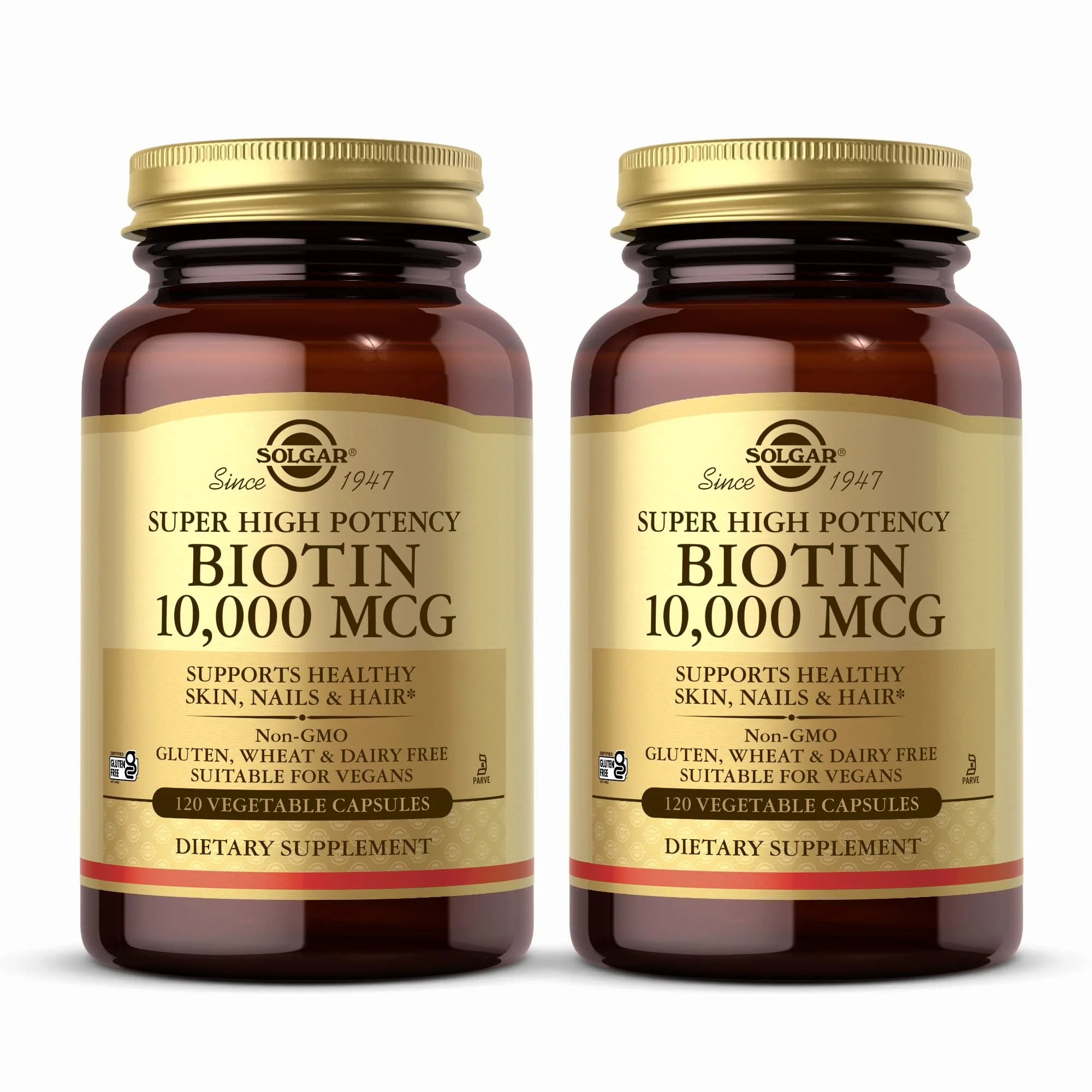 Solgar Biotin 10,000 mcg – 240 Servings (Pack of 2) – Vegan, Gluten Free - Image 7