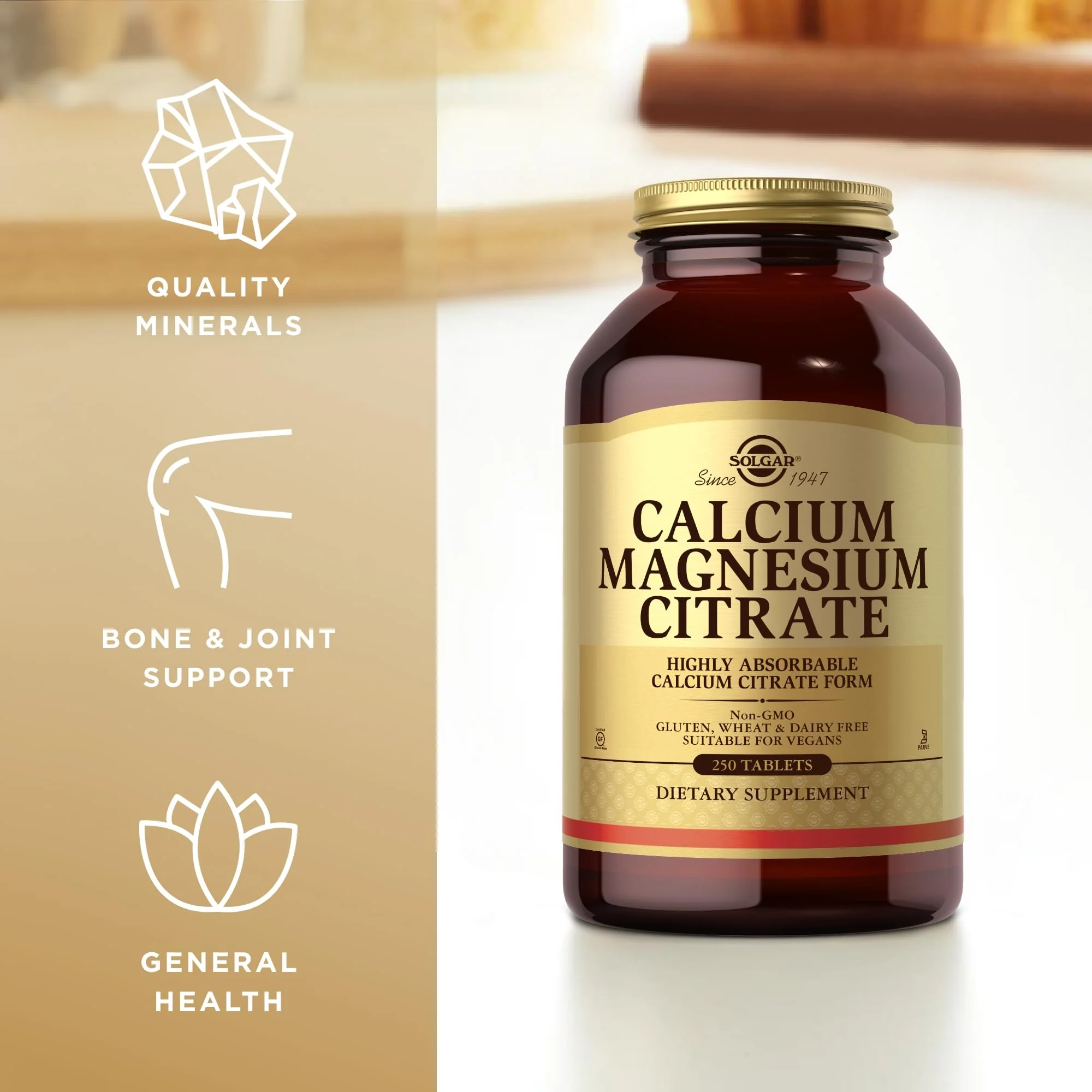 Solgar Calcium Magnesium Citrate – 250 Tablets (Pack of 3) | 150 Total Servings | Supports Healthy Bones & Teeth, Musculoskeletal & Nervous System | Non-GMO & Vegan - Image 10