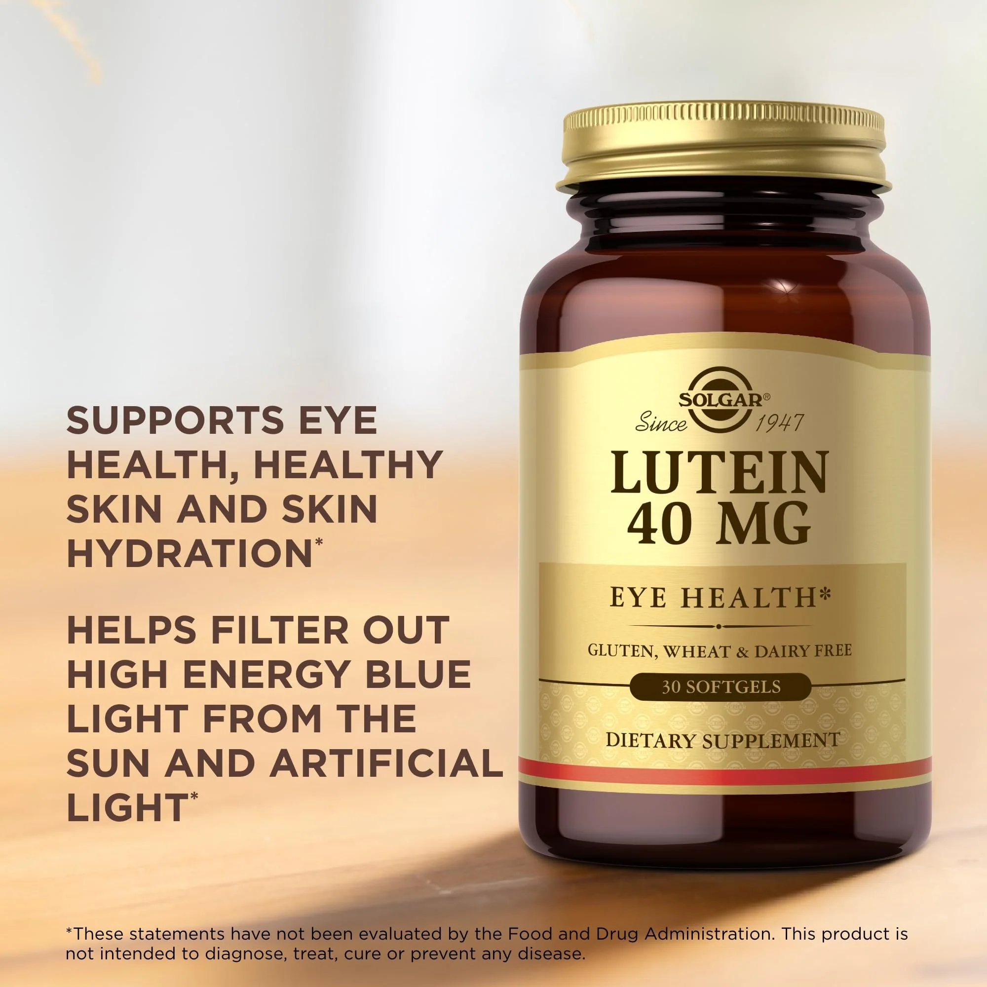 Solgar Lutein 40 mg - 30 Softgels (Pack of 3) | Eye Health & Blue Light Protection - Image 17