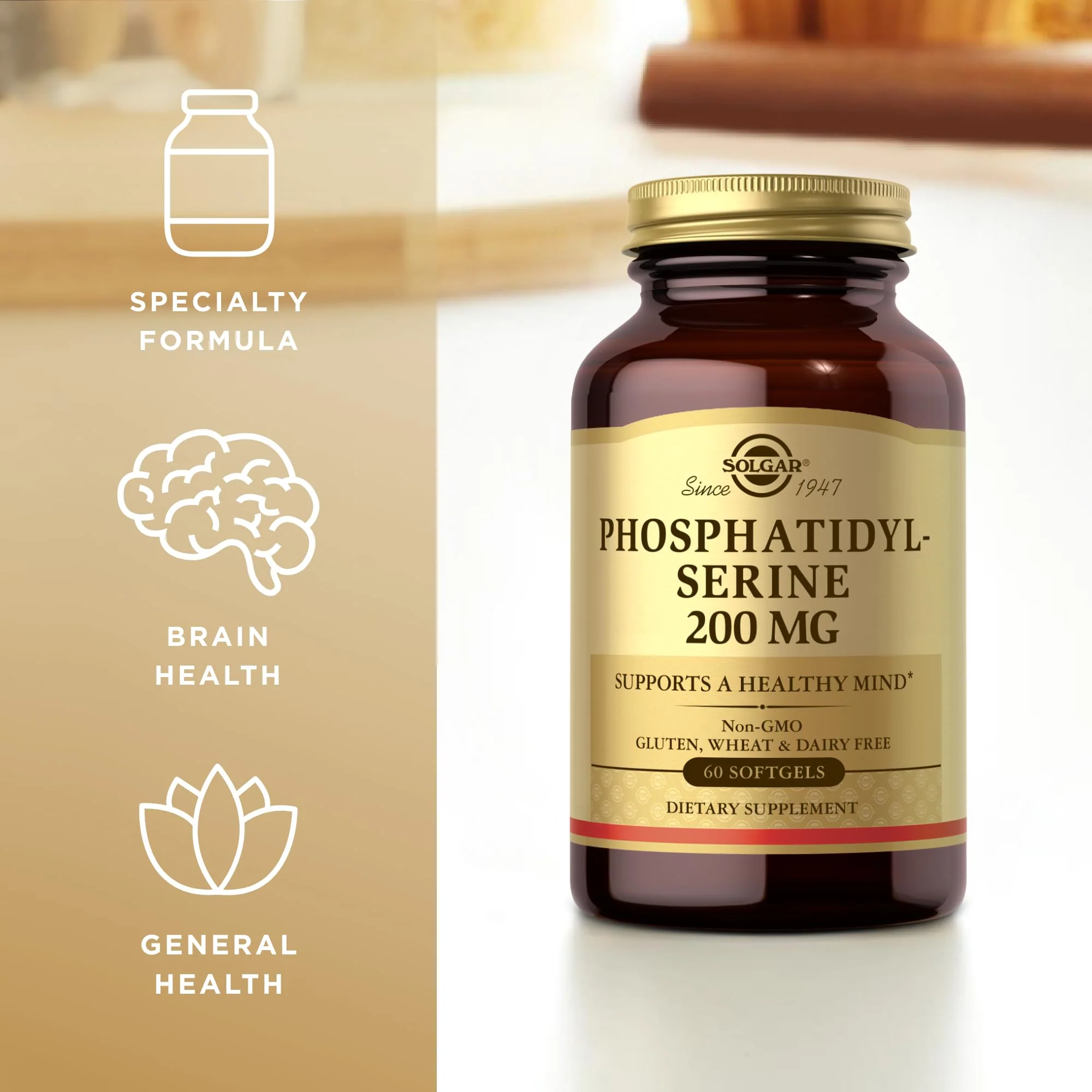 Solgar Phosphatidylserine 200 mg – 60 Softgels (Pack of 2) | Brain Health - Image 4