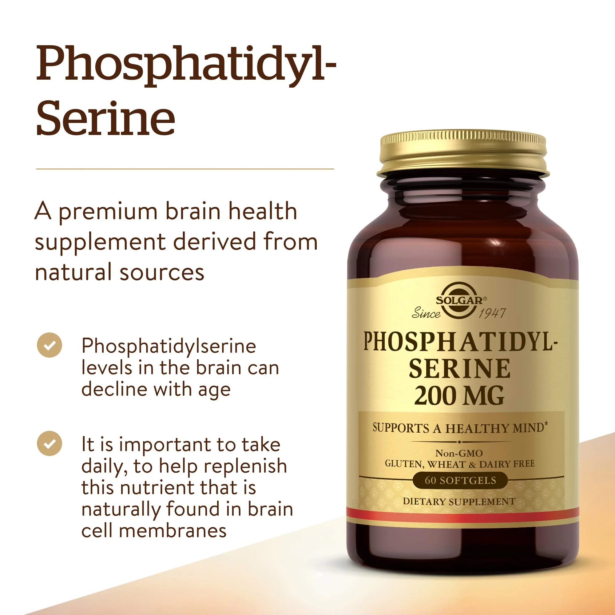 Solgar Phosphatidylserine 200 mg Softgels – 60 Servings | Premium Brain Health - Image 8