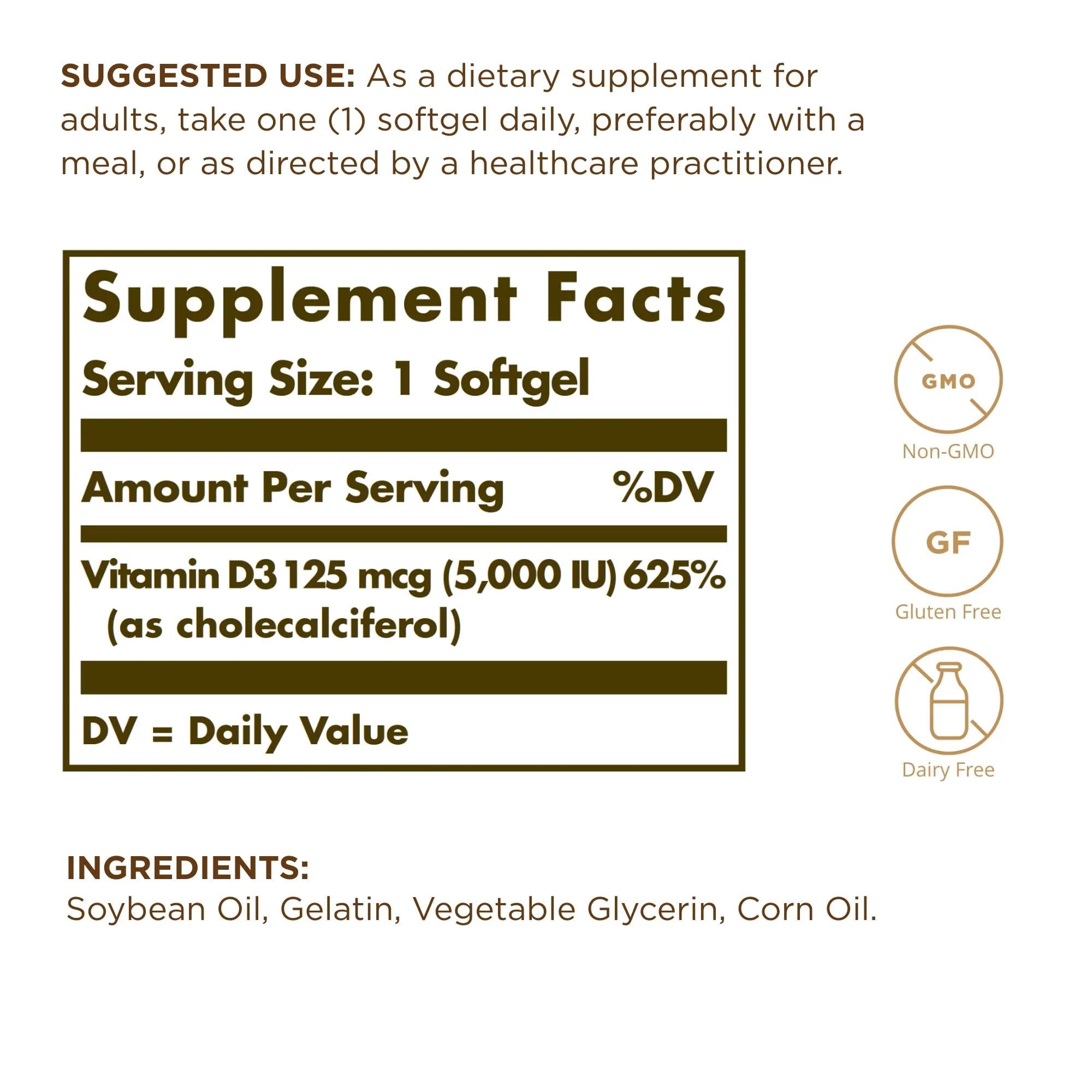 Solgar Vitamin D3 400 IU Softgels – 2-Pack | 200 Servings | Bones, Teeth & Immune Support - Image 2