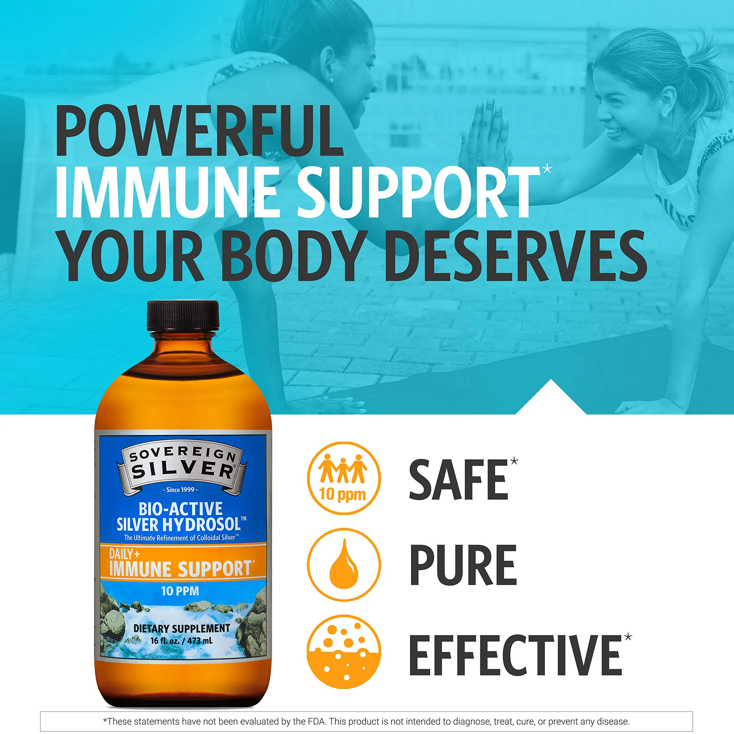 Sovereign Silver Bio-Active Silver Hydrosol 10 ppm, 16 oz – Premium Colloidal Silver Liquid - Image 2