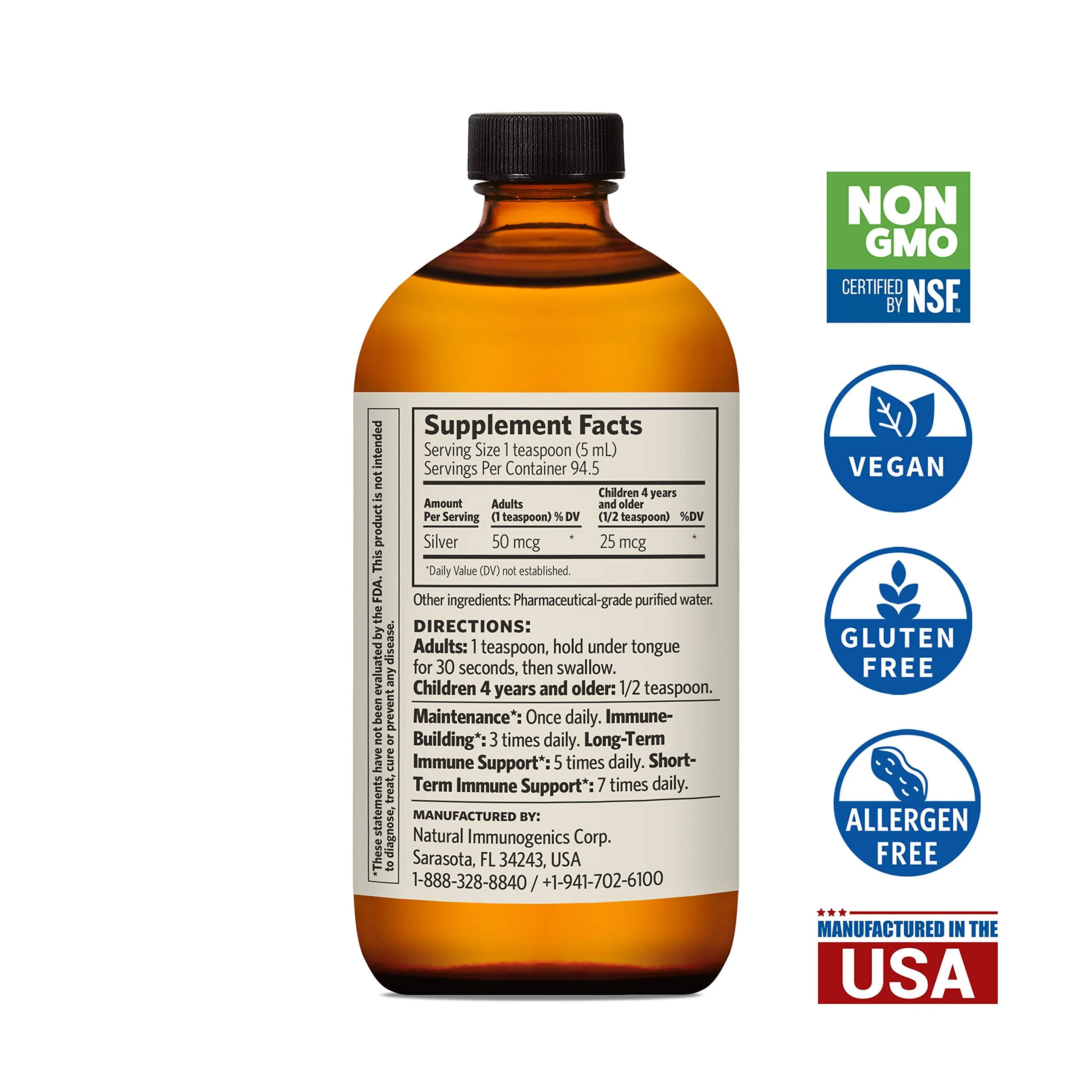 Sovereign Silver Bio-Active Silver Hydrosol 10 ppm, 16 oz – Premium Colloidal Silver Liquid - Image 4