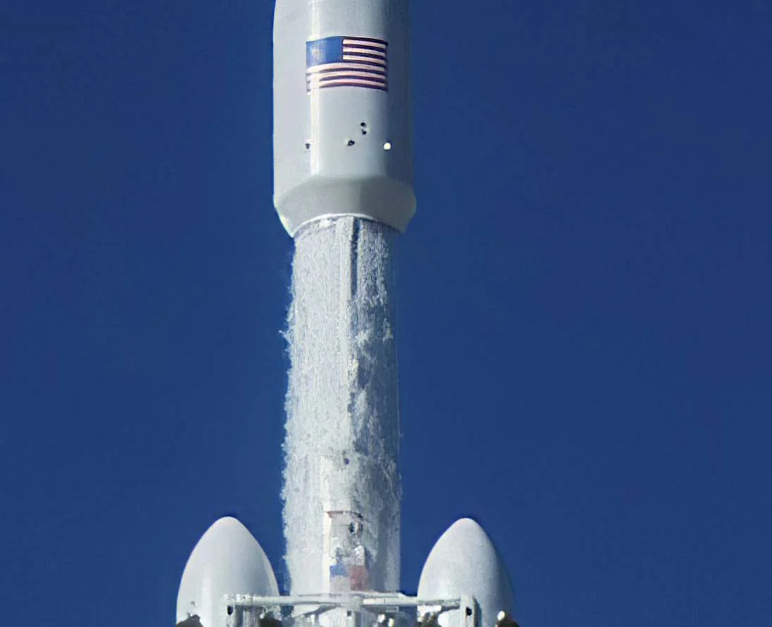 "SpaceX Falcon Heavy Demo Mission" on Framed Prints, Canvas, Framed Canvas, Acrylic or Print-only - Image 2