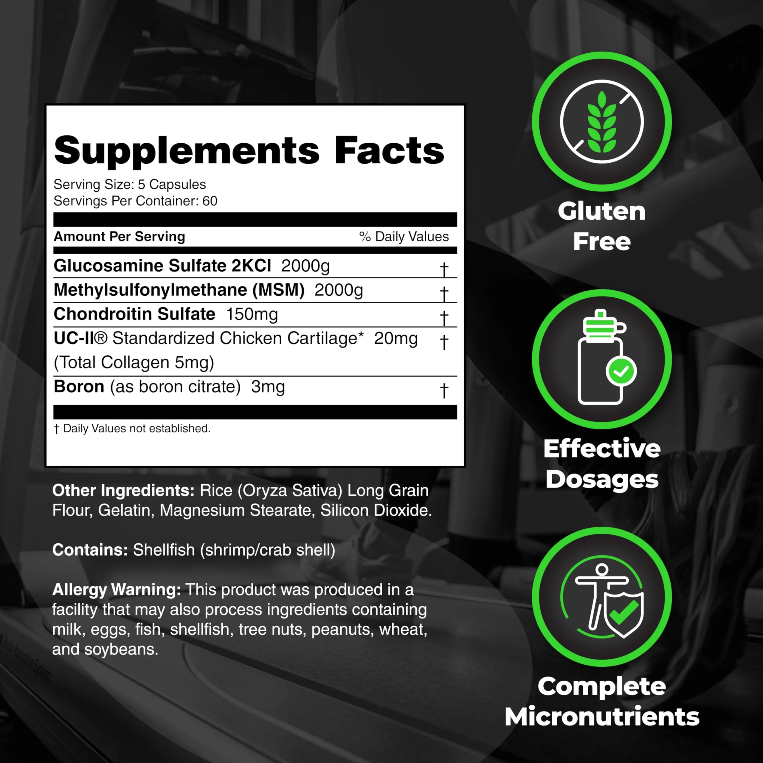 Species Nutrition Arthrolyze Joint Repair - UC-II, Glucosamine, MSM, Chondroitin (300 Capsules) - Image 4