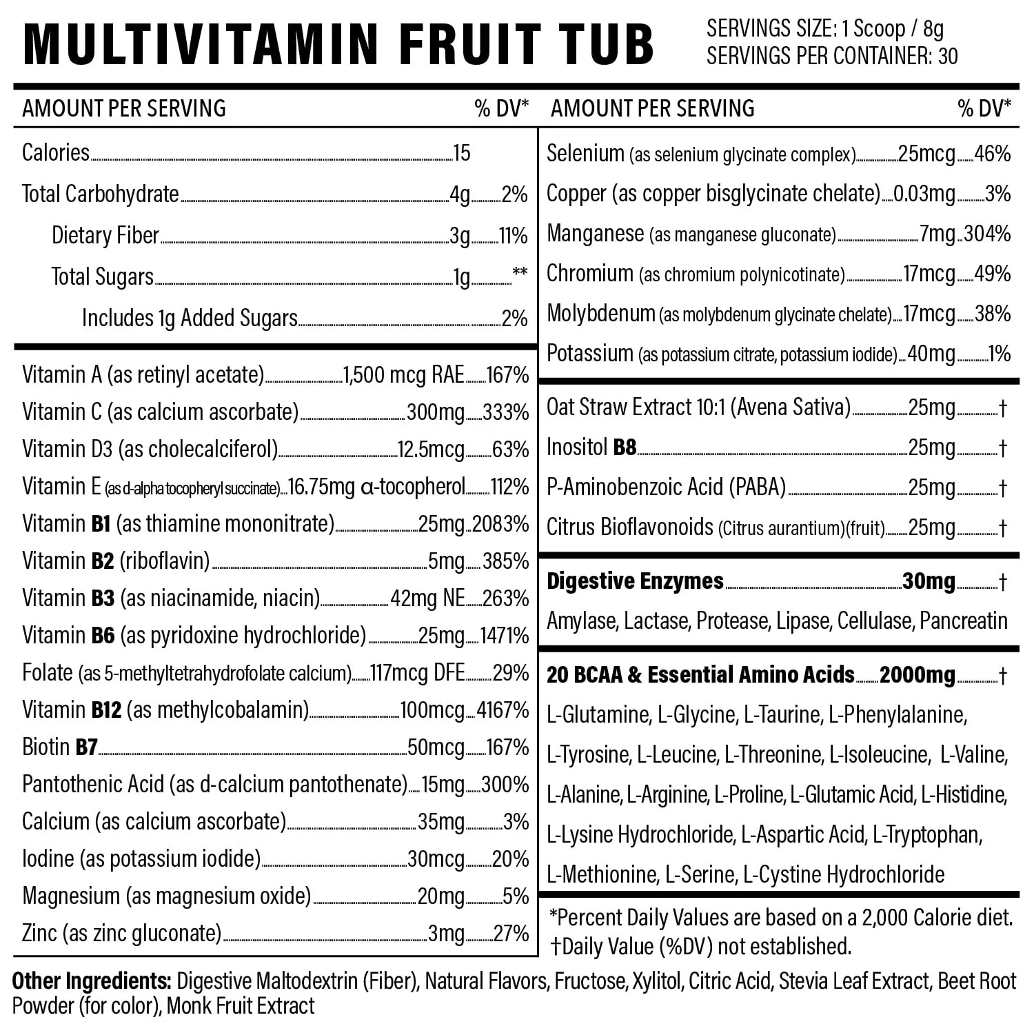 Sport Formula 99 Multivitamin Powder – Fruit Punch Drink Mix with BCAAs, Electrolytes, Vegan & Keto Friendly - Image 11