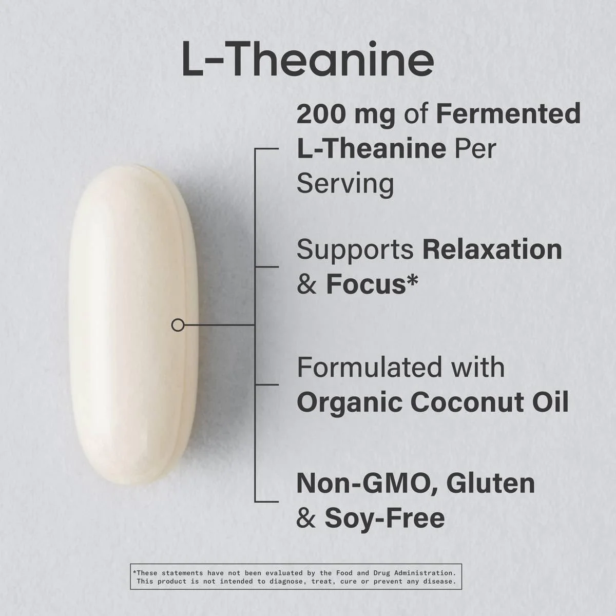Sports Research L-Theanine 200mg with Organic Coconut Oil | Suntheanine - Image 2