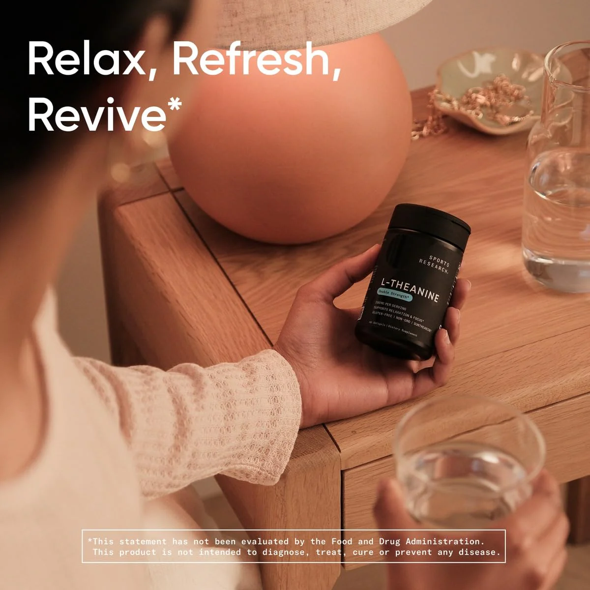 Sports Research L-Theanine 200mg with Organic Coconut Oil | Suntheanine - Image 6