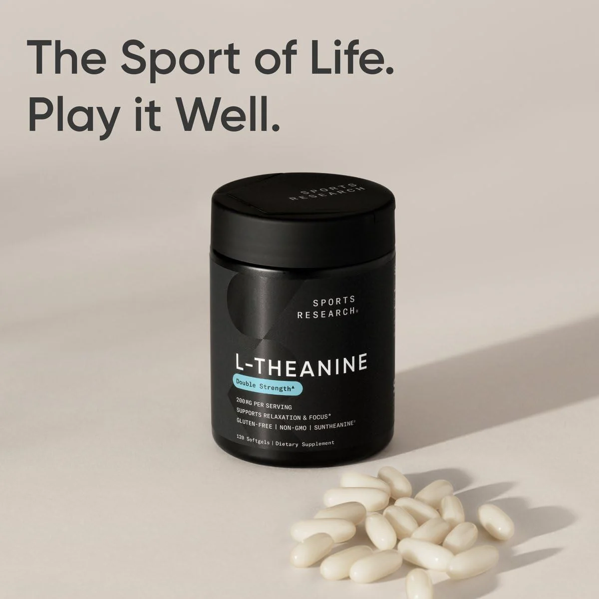 Sports Research L-Theanine 200mg with Organic Coconut Oil | Suntheanine - Image 7