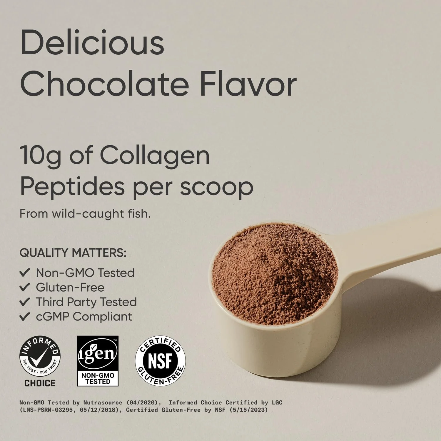 Sports Research Marine Collagen Peptides - Dark Chocolate for Hair, Skin & Joints - Image 2