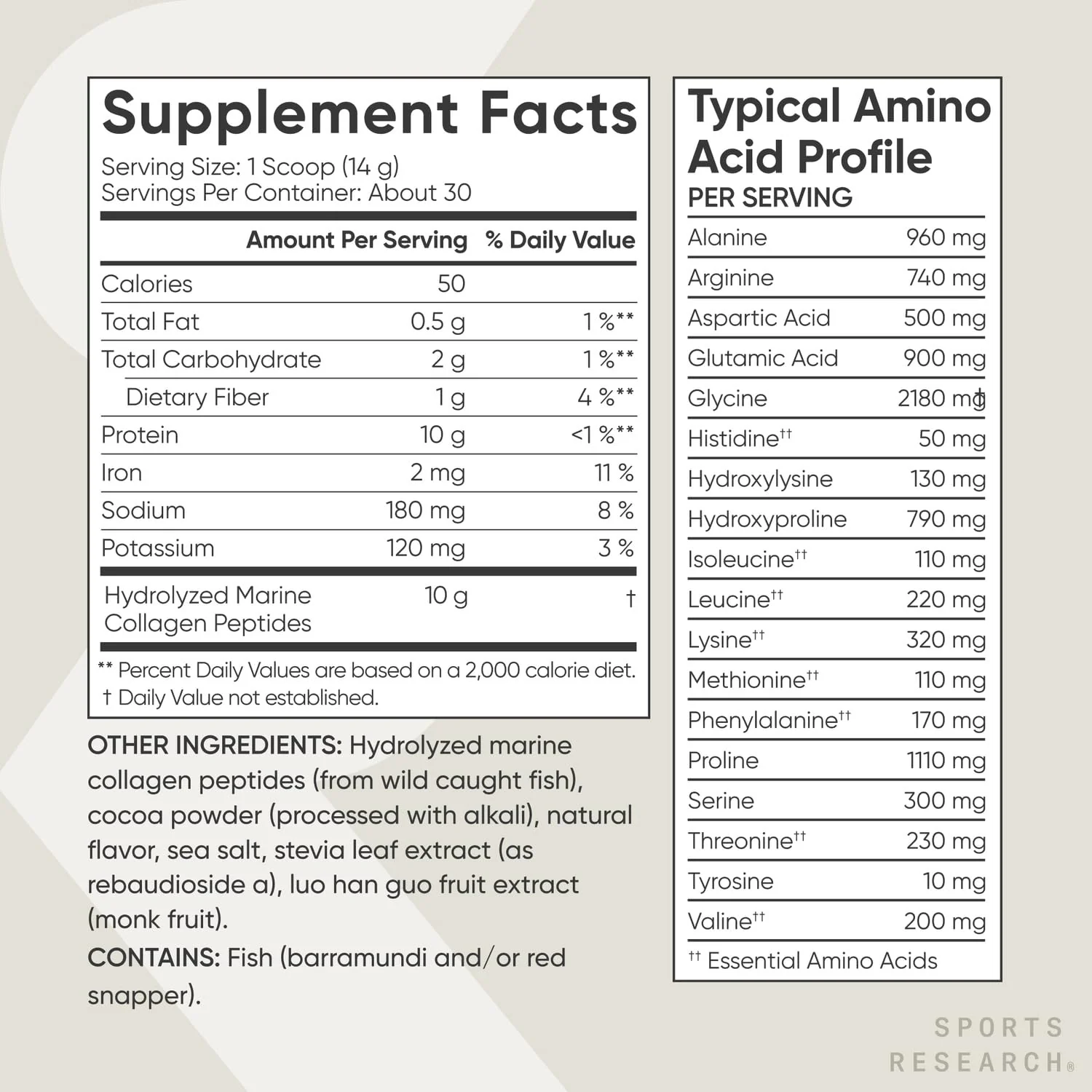 Sports Research Marine Collagen Peptides - Dark Chocolate for Hair, Skin & Joints - Image 5