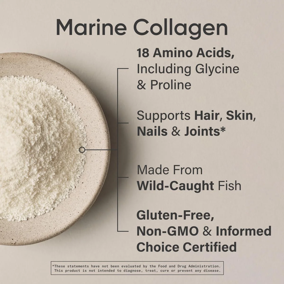 Sports Research Marine Collagen Peptides Powder – Wild-Caught Fish, Pescatarian Friendly, Keto Certified & Non-GMO Verified, 34 Servings - Image 4