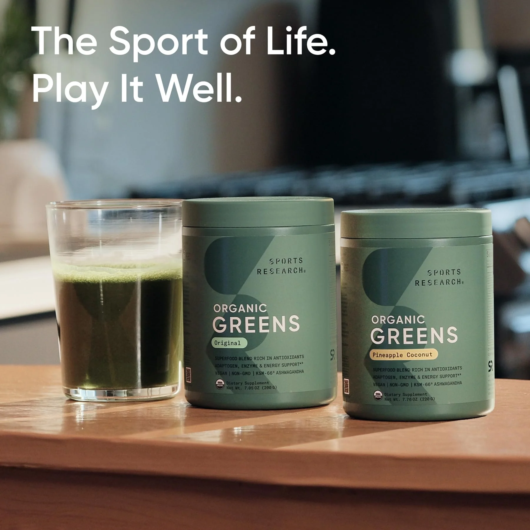 Sports Research Organic Greens Powder – Spirulina & Chlorella, 8 B Vitamins, Vegan - Image 6