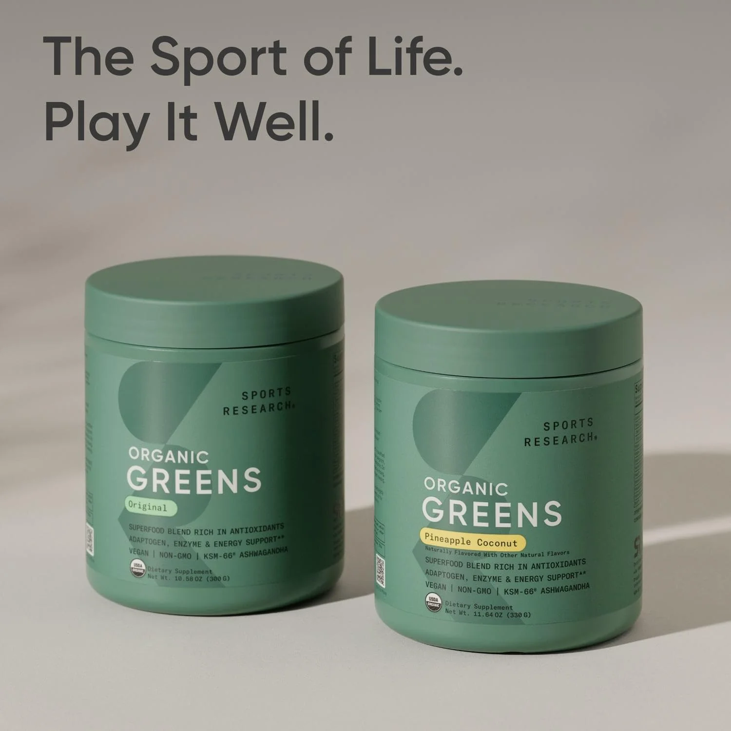Sports Research Organic Greens Powder with Spirulina & Chlorella – 30 Servings, Vegan & Sugar-Free - Image 7
