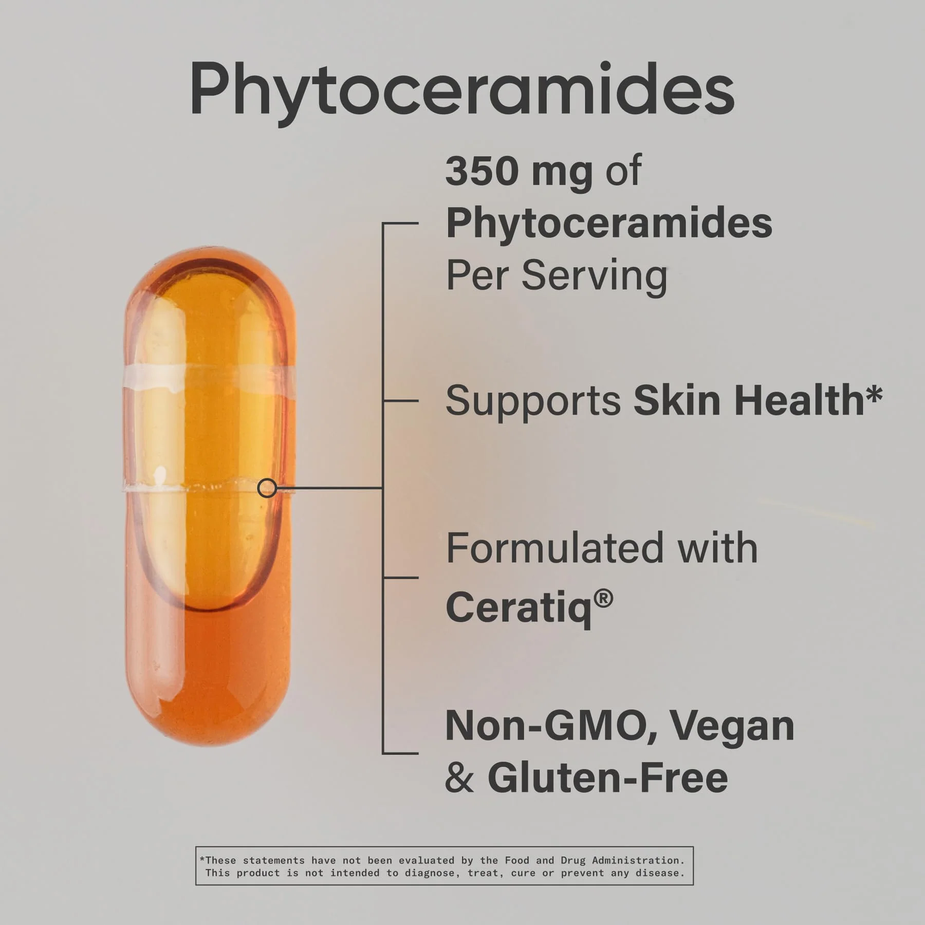 Sports Research Phytoceramides 350 mg – Vegan Ceramides for Skin Hydration, 60 Count - Image 2
