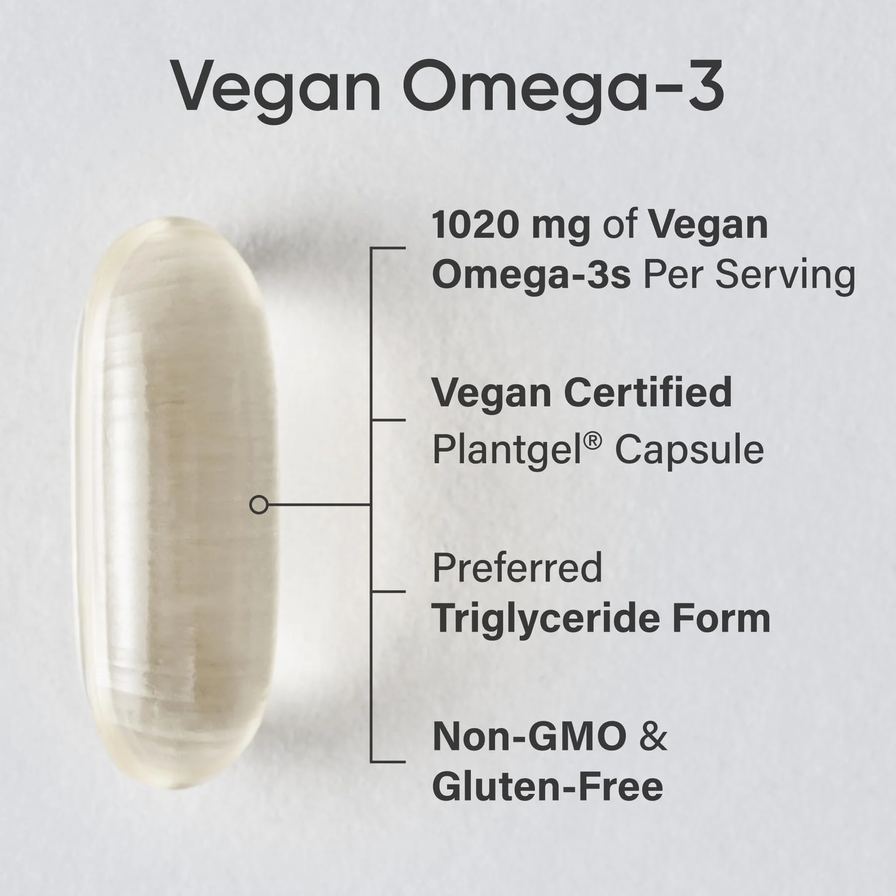 Sports Research Vegan Omega-3 Algae Oil – High DHA & EPA, 60 Softgels - Image 2