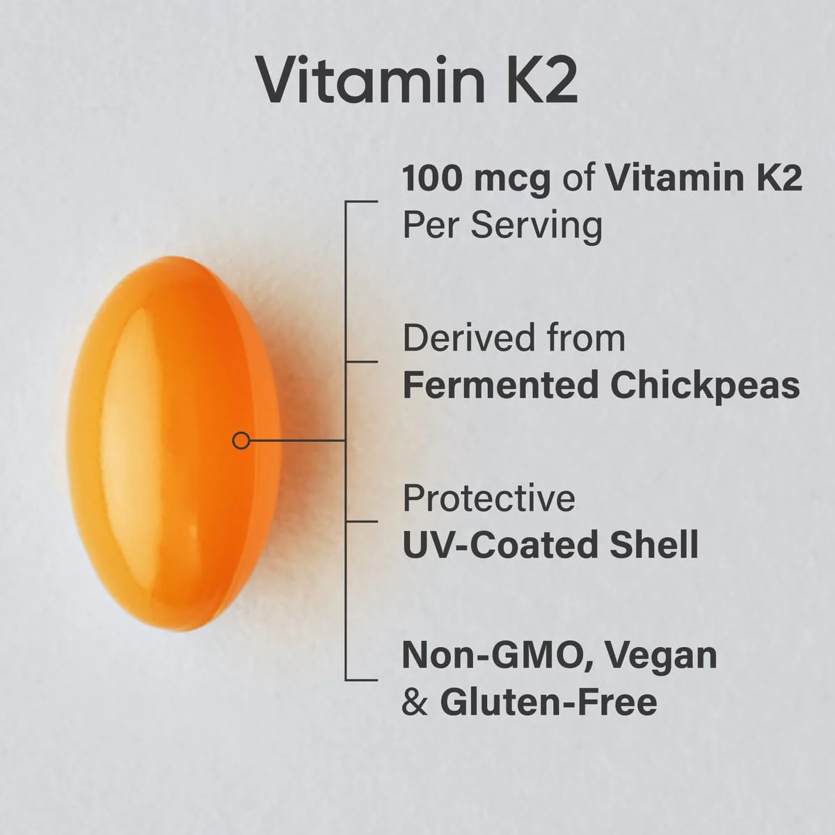 Sports Research Vitamin K2 MK-7 100mcg in Coconut MCT Oil – 120 Veggie Softgels - Image 2