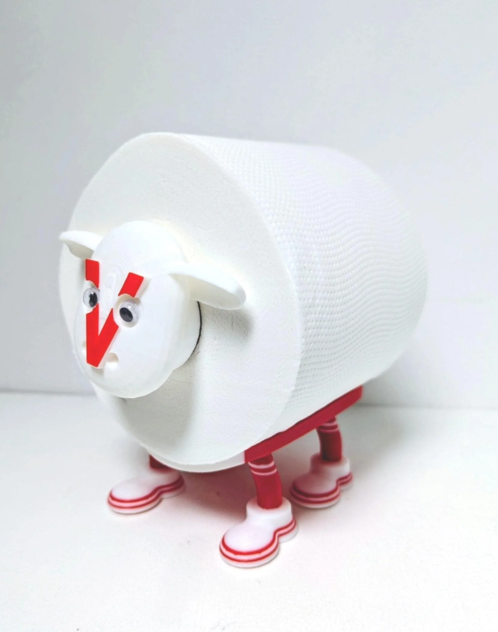 St Helens Super Sheep Toilet Roll Holder. Rugby fans gift.