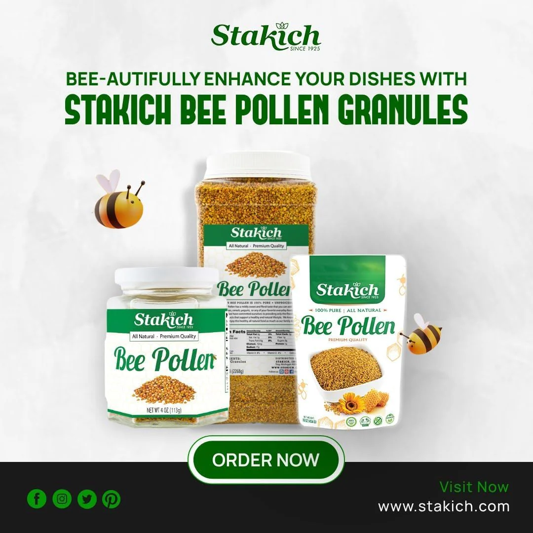 Stakich Bee Pollen Granules – 5 Pound, Pure & All-Natural - Image 10