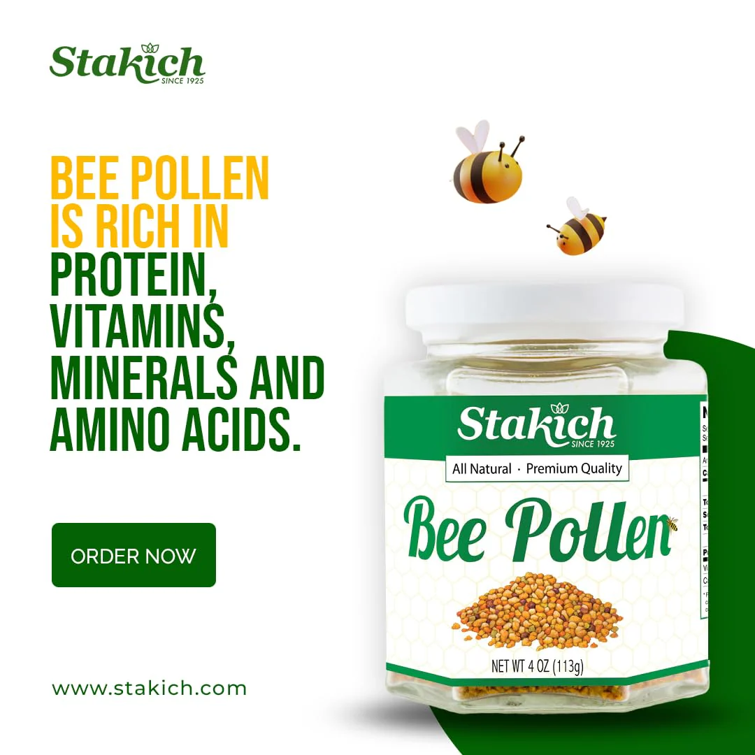 Stakich Bee Pollen Granules – 5 Pound, Pure & All-Natural - Image 3